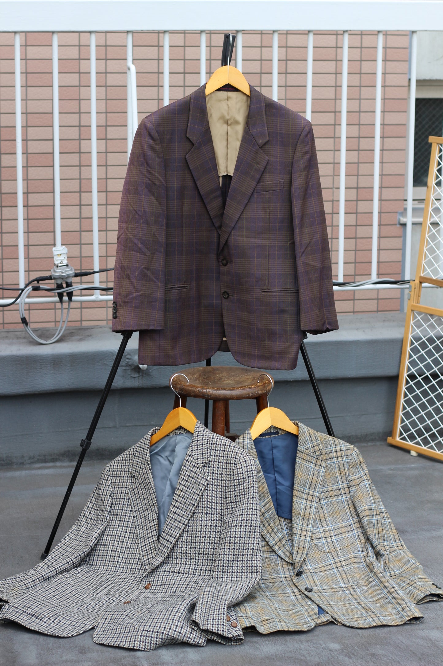 Men's High-Grade Check Tailored Jacket x9点