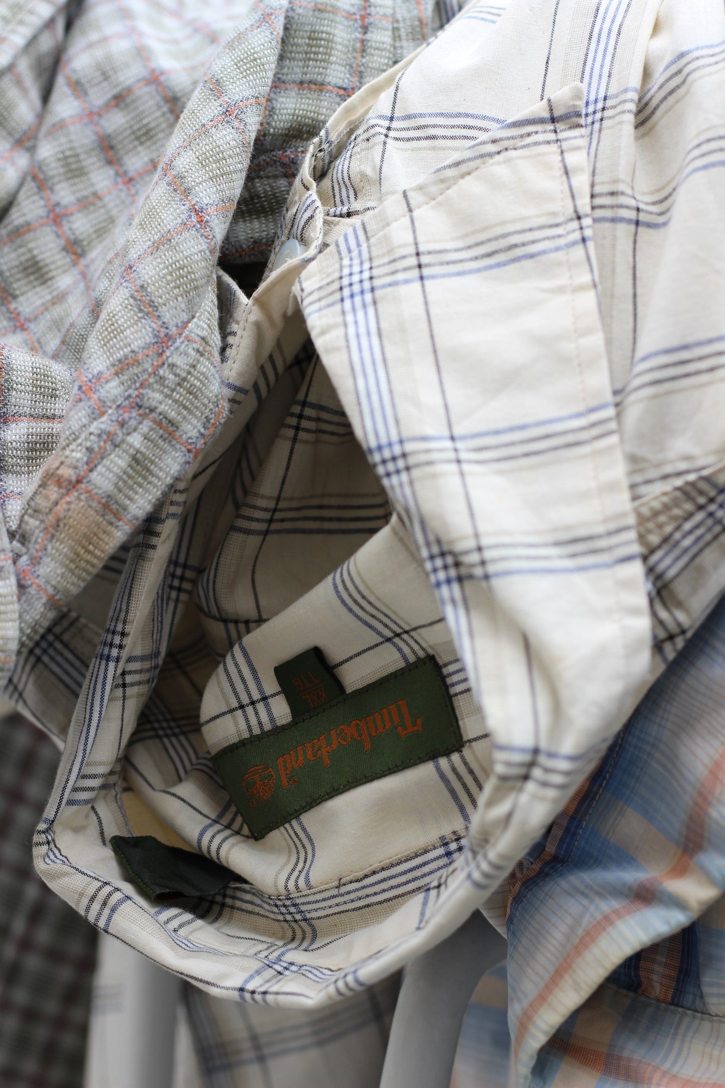 Men's Usa Brand Oversized Check Short Sleeve Shirt x6点