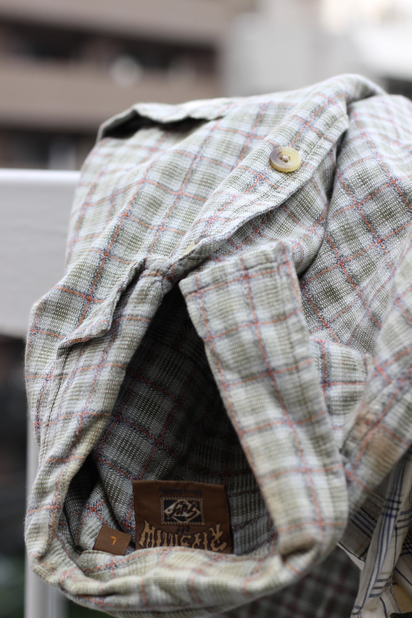 Men's Usa Brand Oversized Check Short Sleeve Shirt x6点