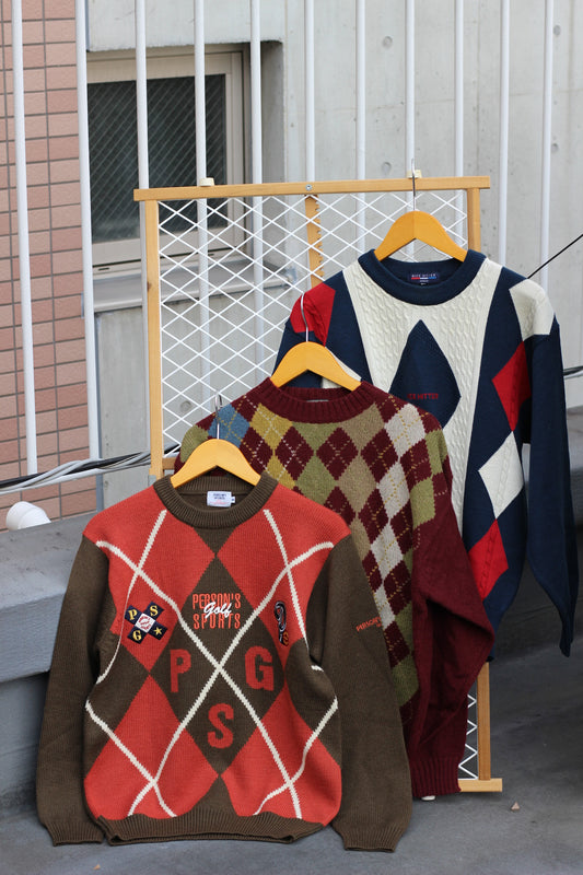 Men's Argyle Check Sweater x6点