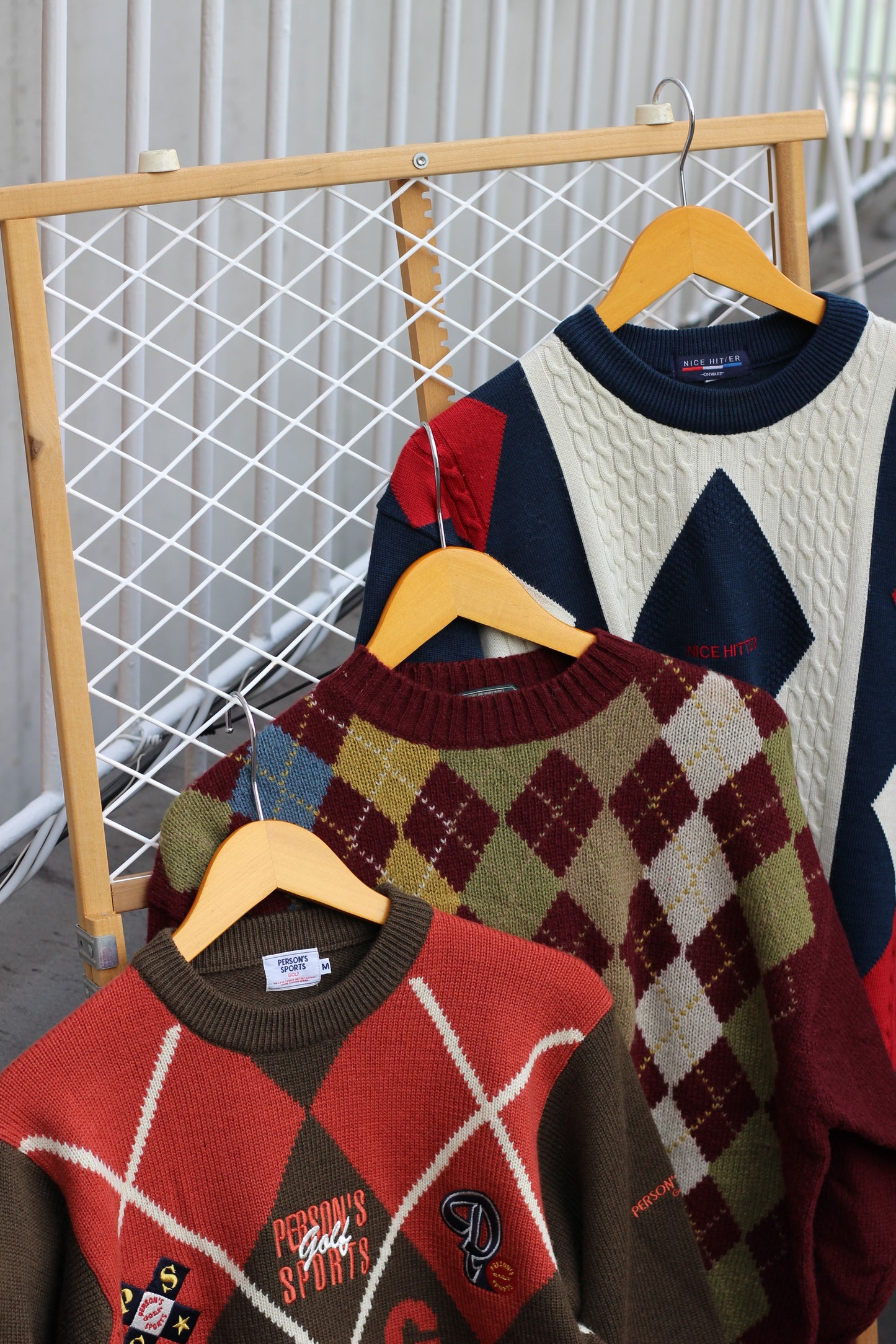 Men's Argyle Check Sweater x6点