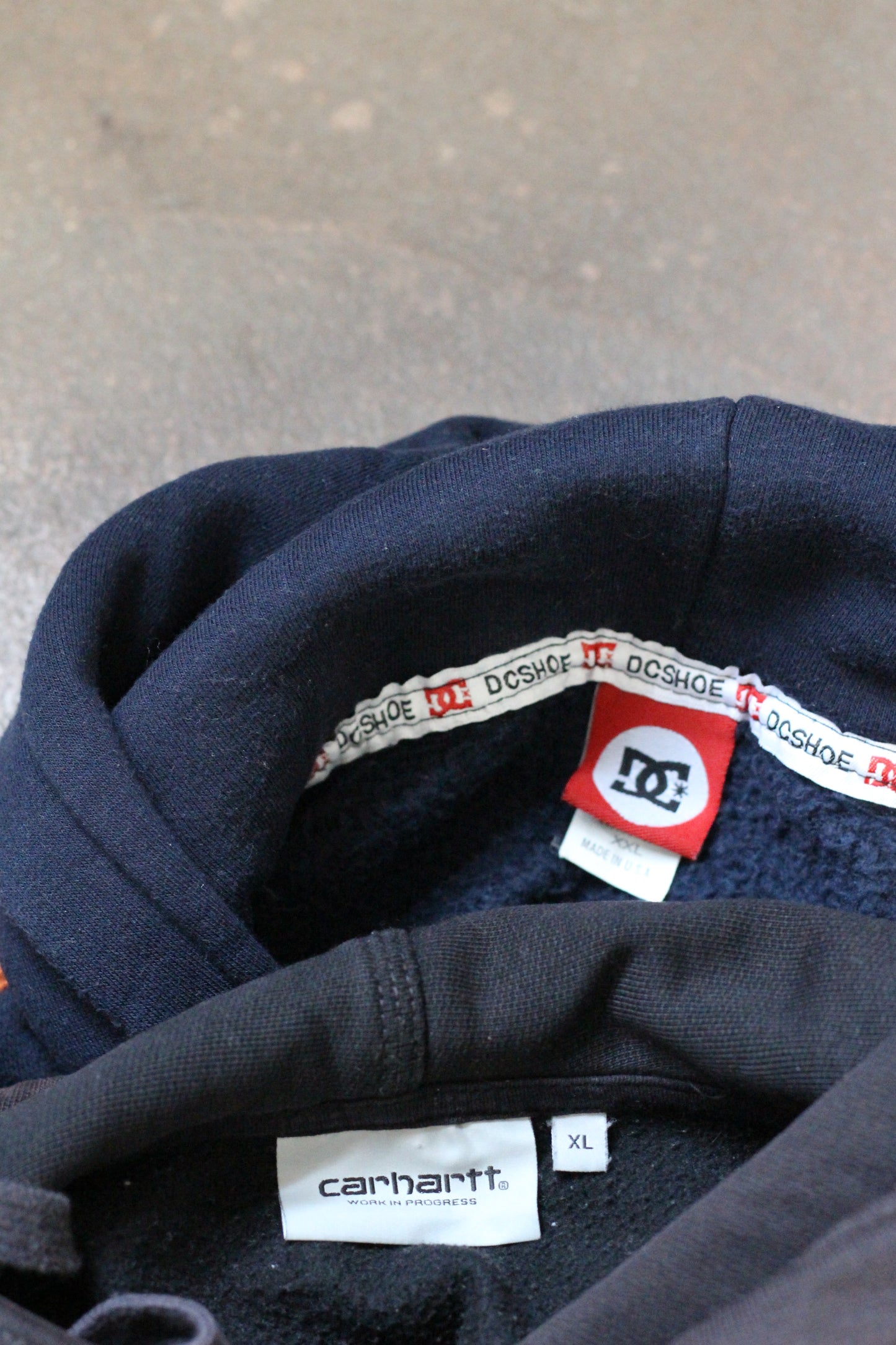 Carhartt & 00's Made In USA DC SHOE Logo Hoodie x2点