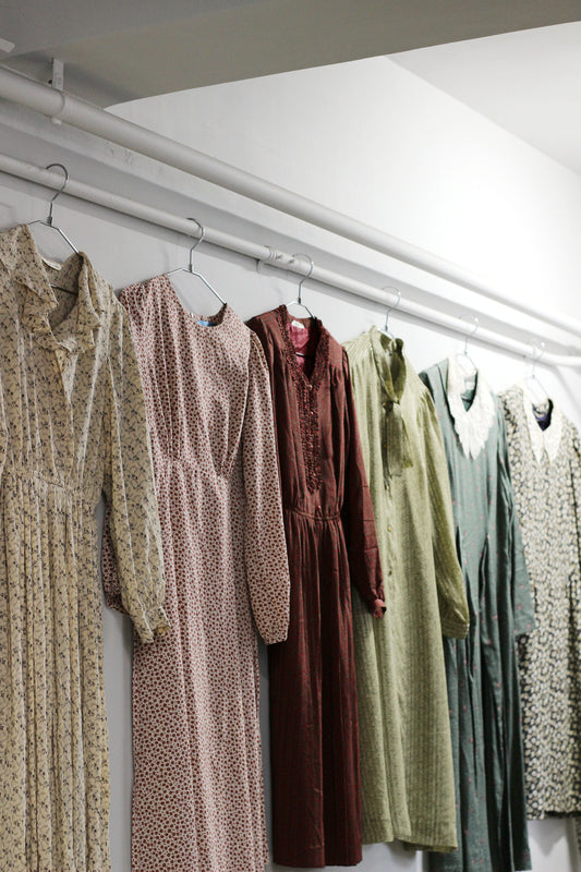 Vintage Flower Long Sleeve One-Piece x10点