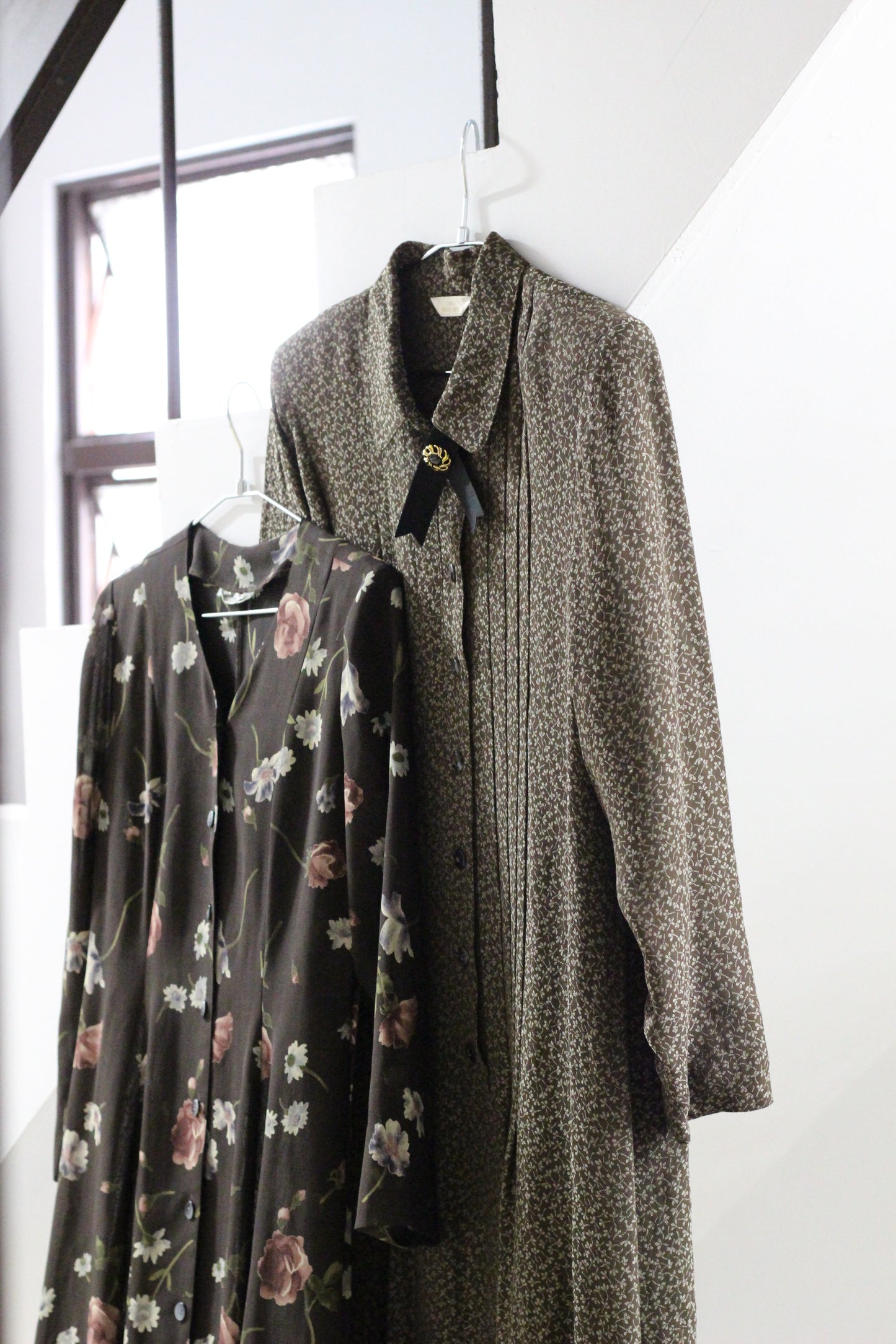 Vintage Flower Long Sleeve One-Piece x10点