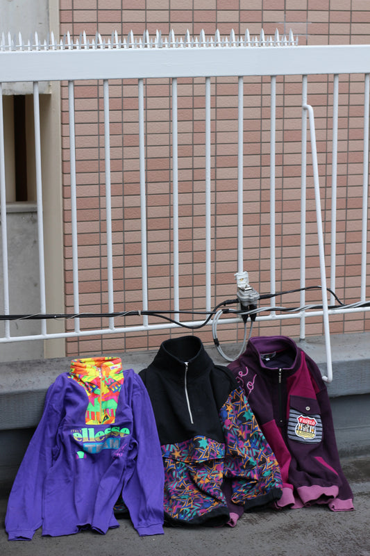 Half-Zip Design Sweatshirt x3点