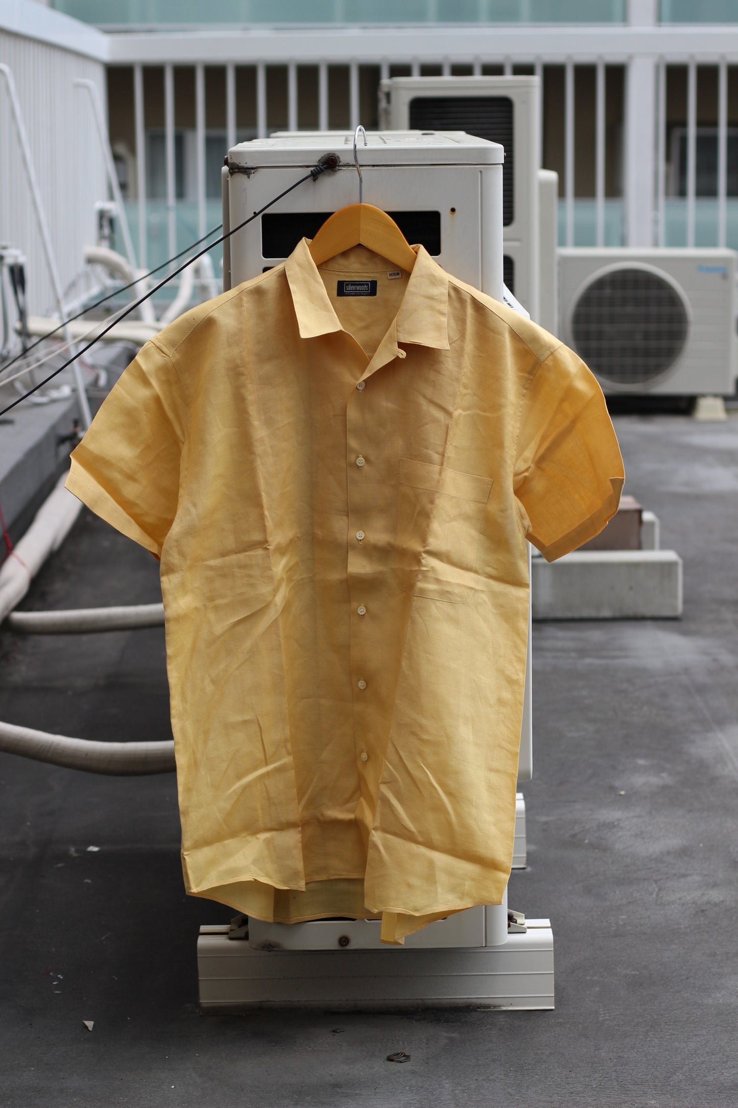 Men's Open Collar Design Short Sleeve Shirt x11点