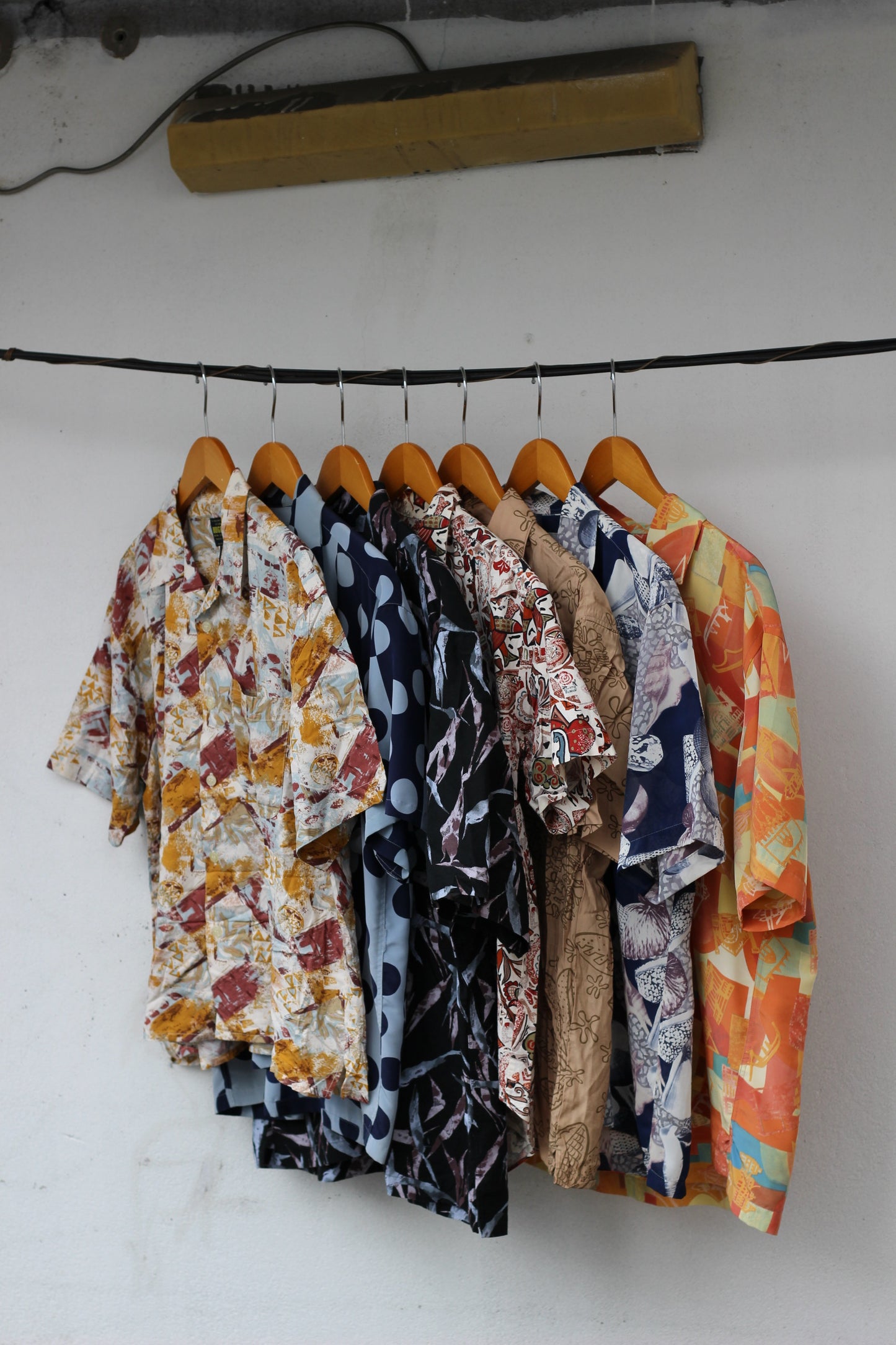 Men's Open Collar Design Short Sleeve Shirt x7点