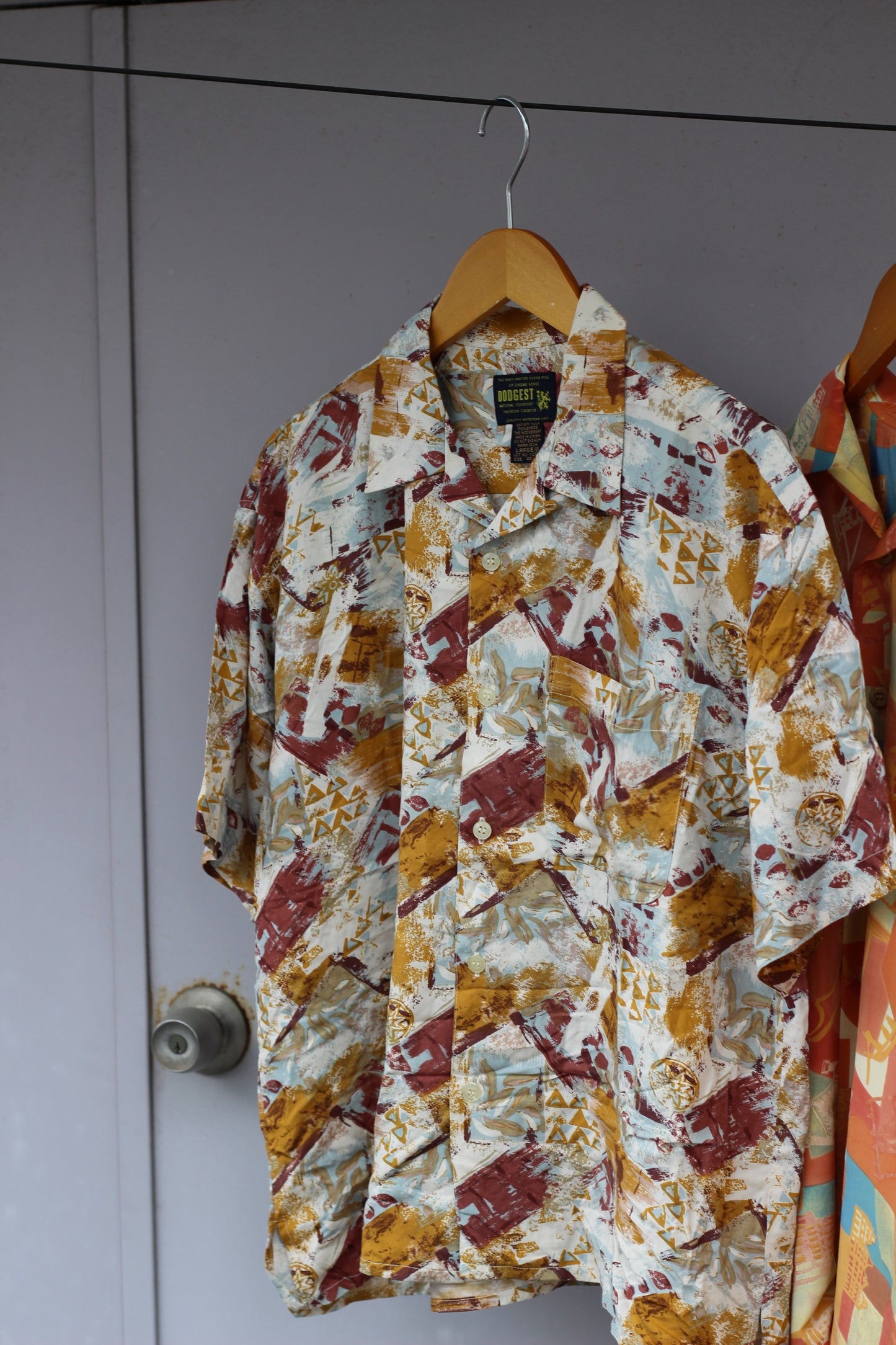 Men's Open Collar Design Short Sleeve Shirt x7点