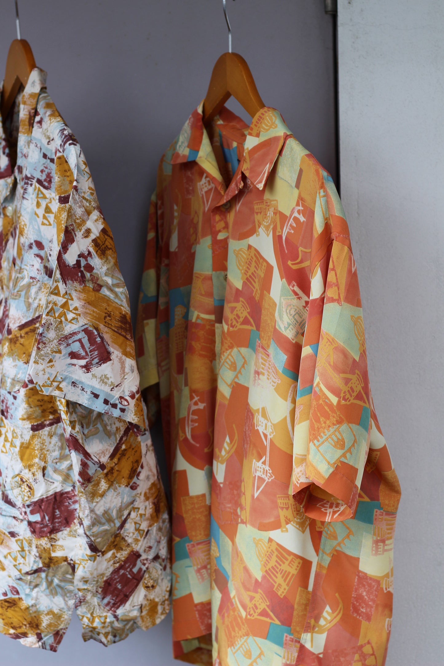 Men's Open Collar Design Short Sleeve Shirt x7点