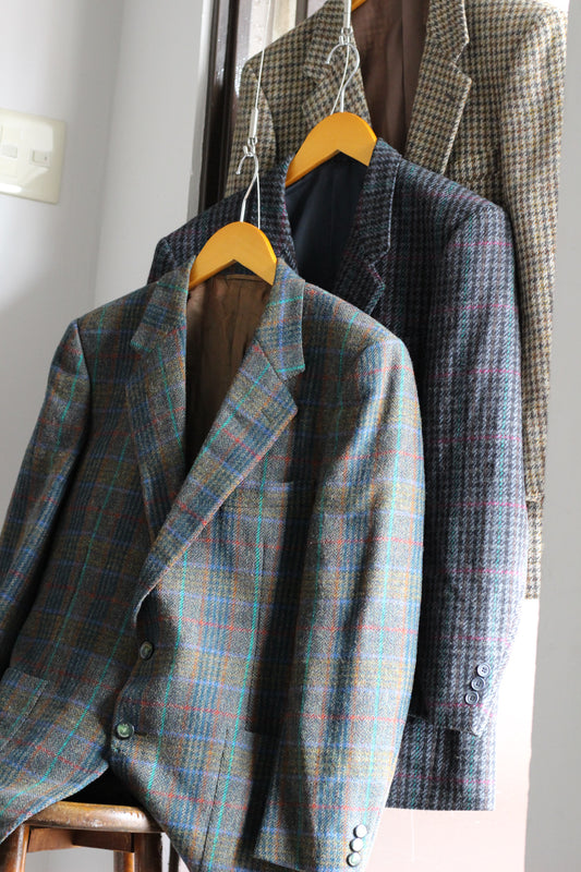 Men's Vintage Made In Italy & Uk Tailored Jacket x6点