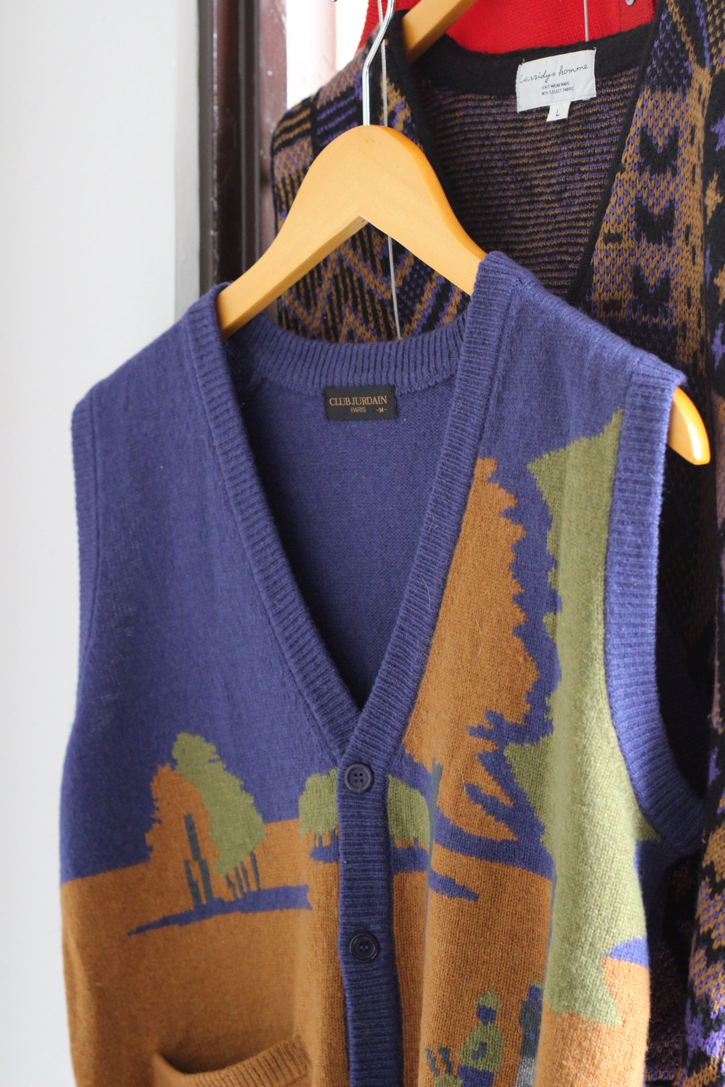 Men's Knit Vest Cardigan x6点