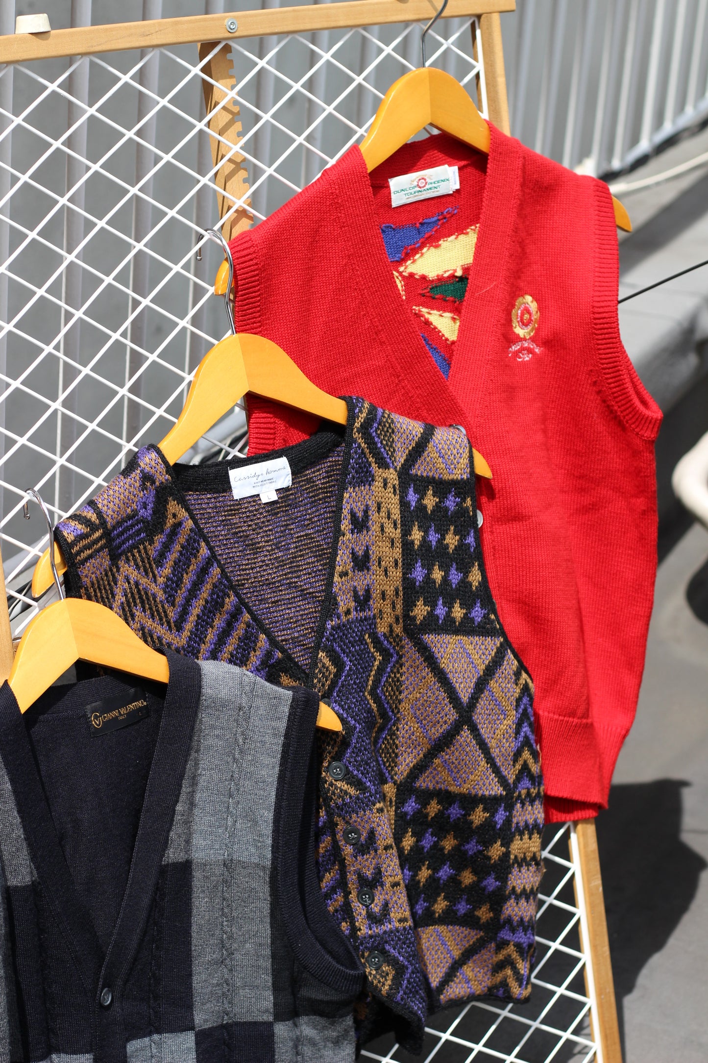 Men's Knit Vest Cardigan x6点