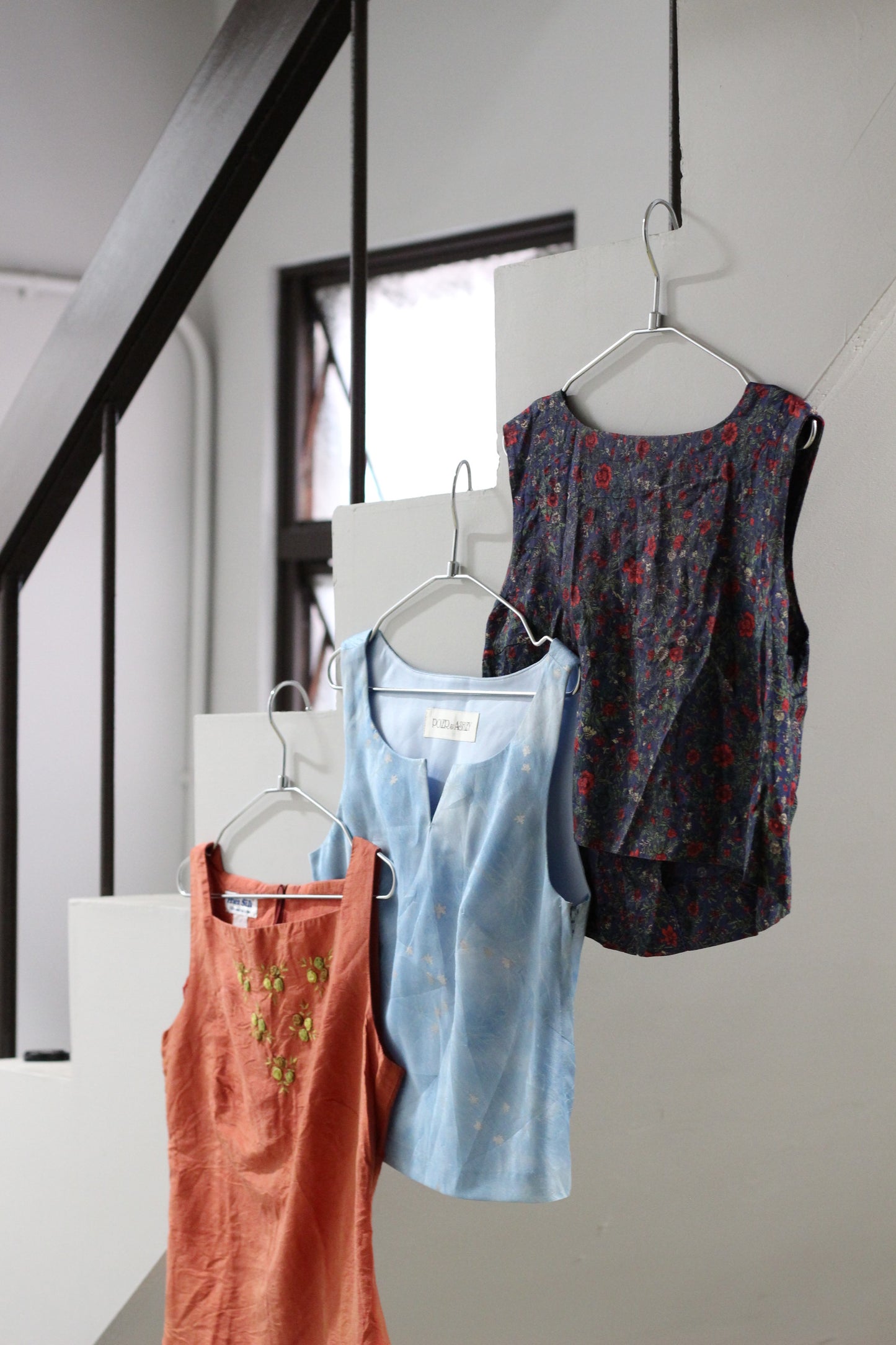 Vintage Flower Design No Sleeve Blouse x10点
