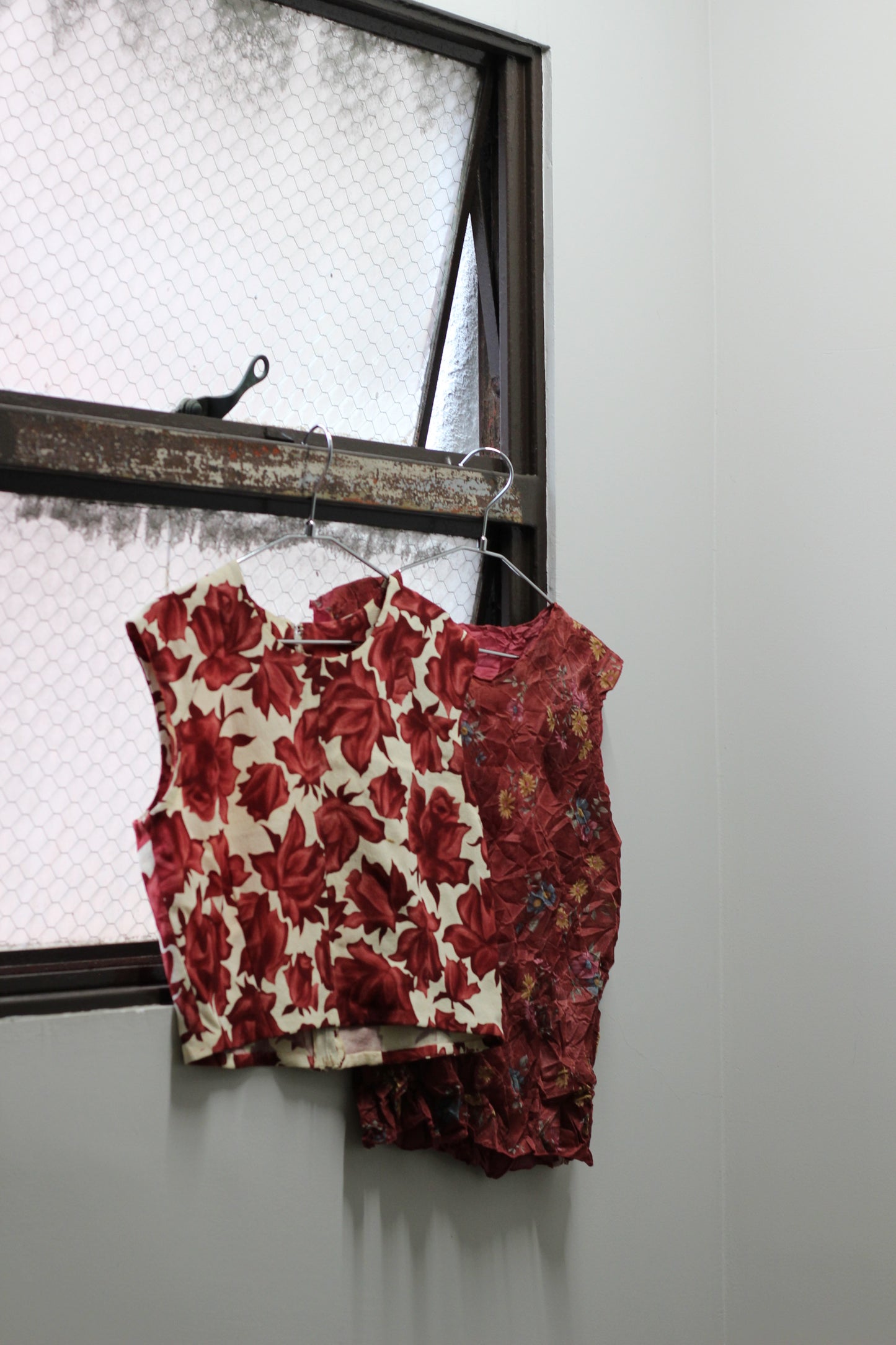 Vintage Flower Design No Sleeve Blouse x10点