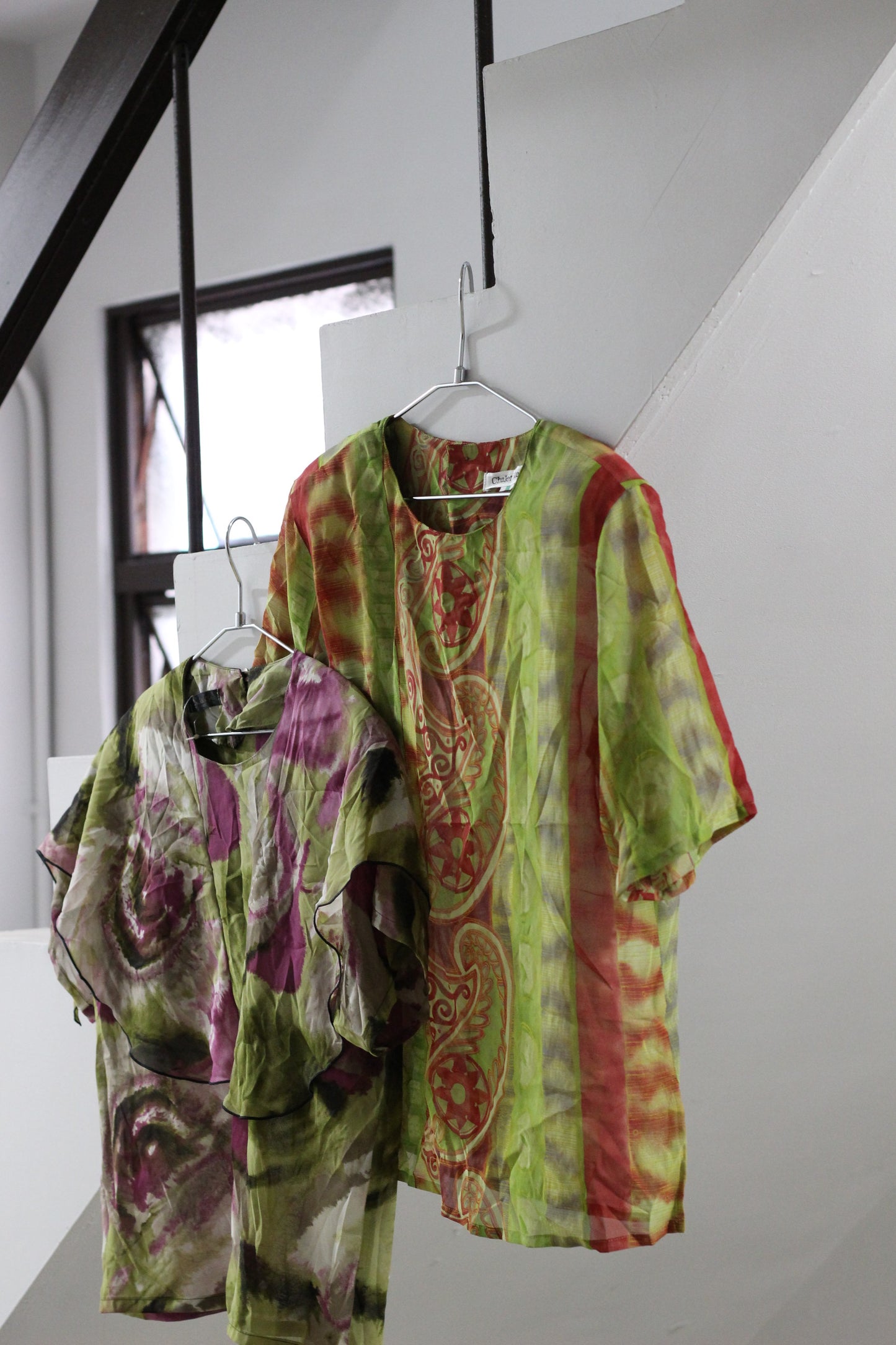 Vintage Design Pattern Short Sleeve Blouse x10点