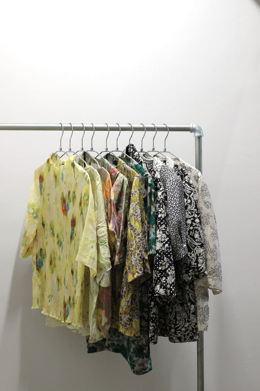 Vintage Flower Short Sleeve Blouse x10点