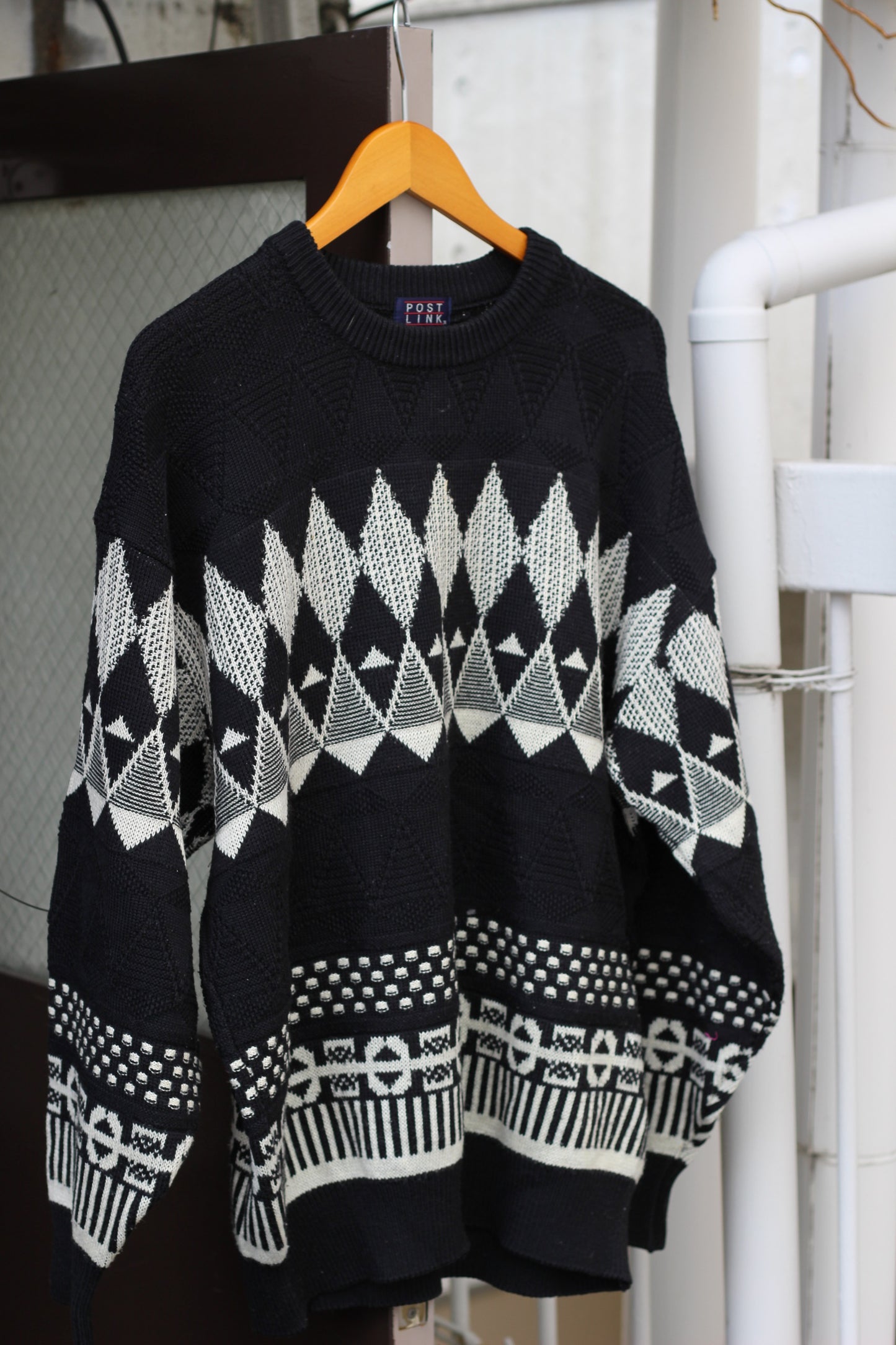 Vintage Men's Black Design Knit x6点