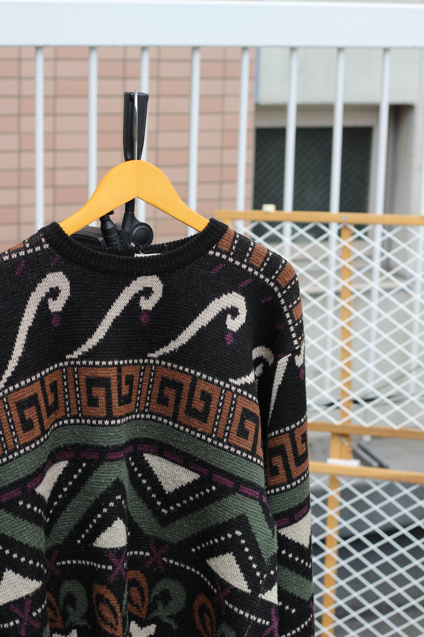 Vintage Men's Black Design Knit x6点