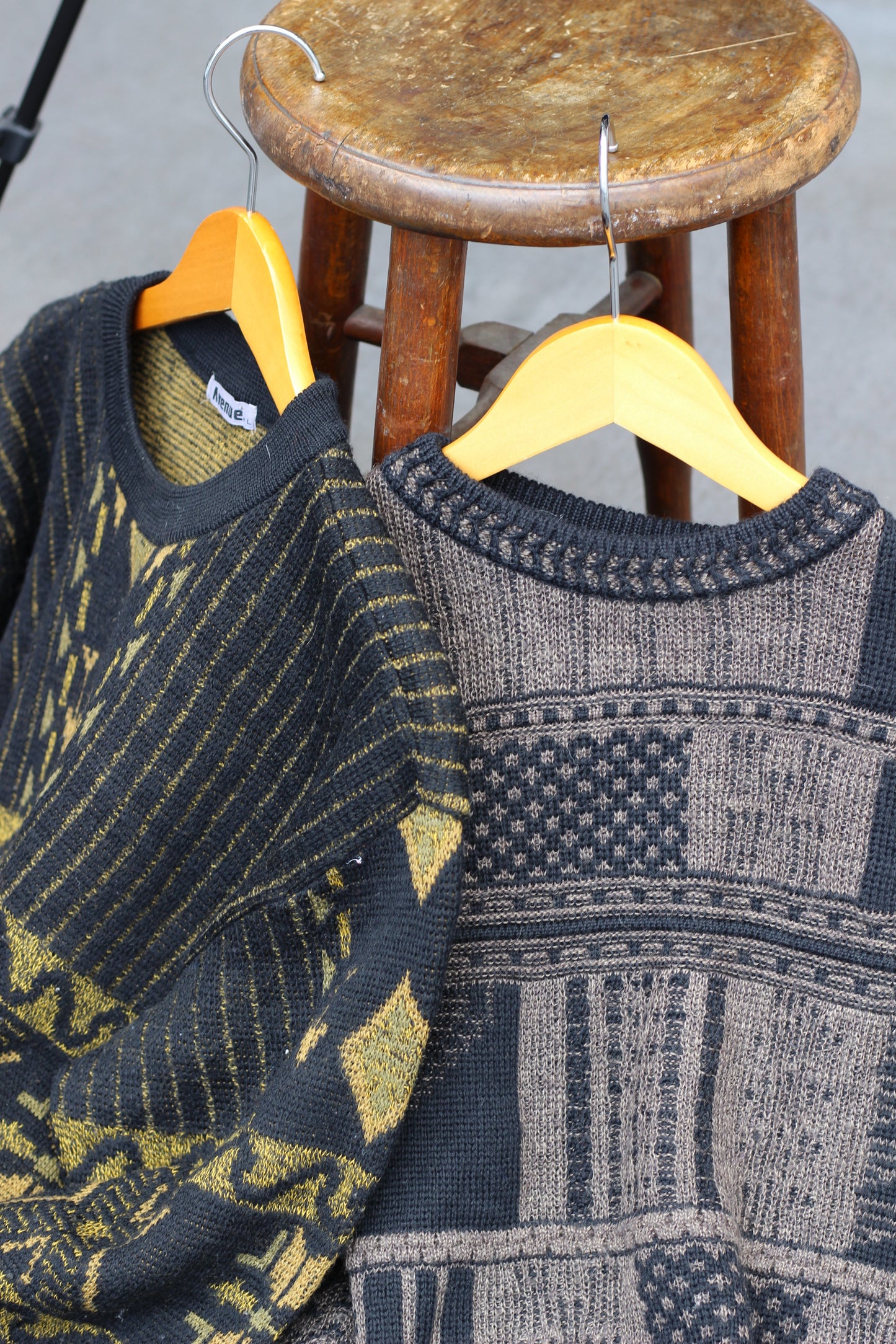 Vintage Men's Black Design Knit x6点