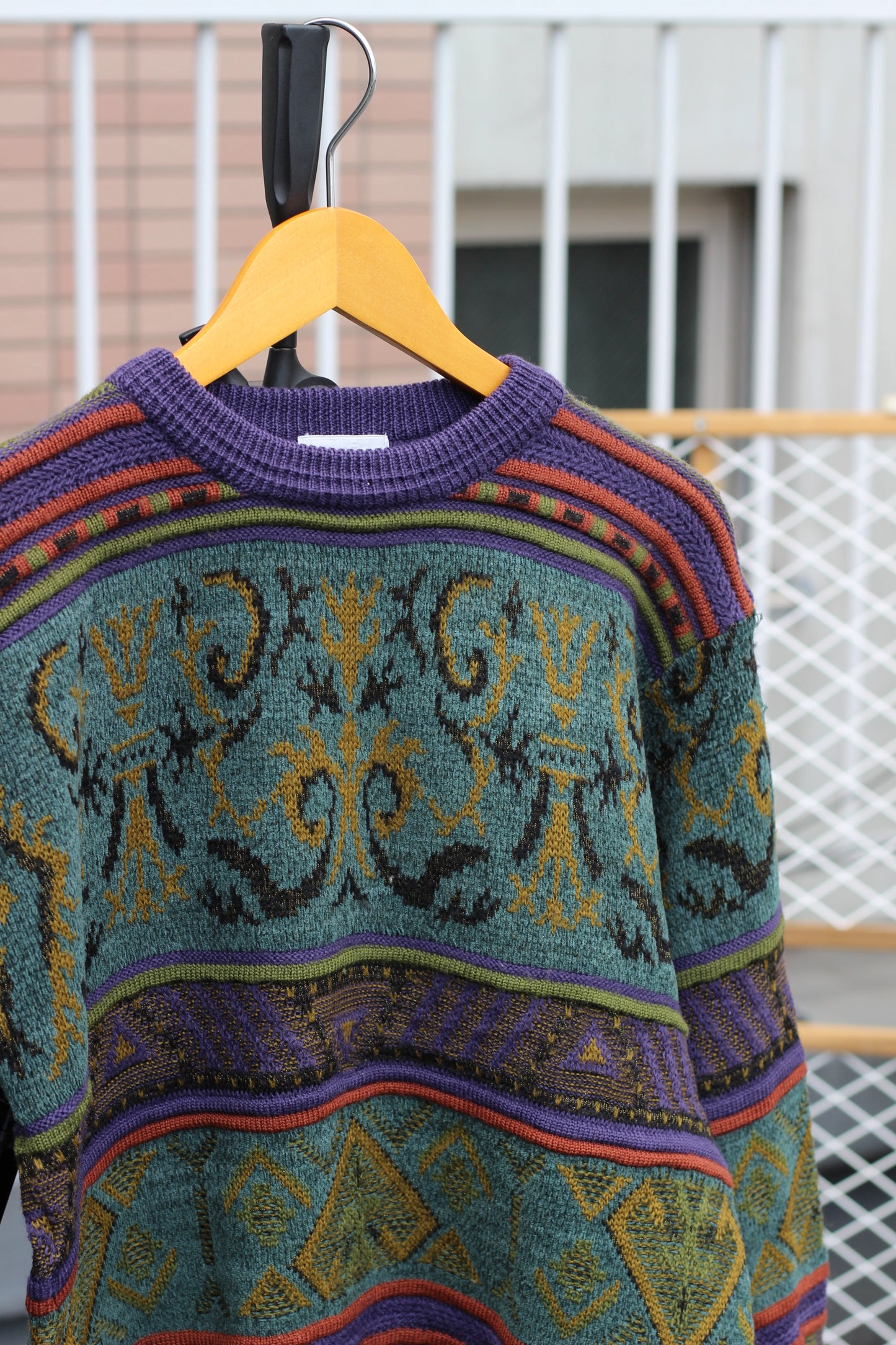 Vintage Men's Purple Design Knit x5点