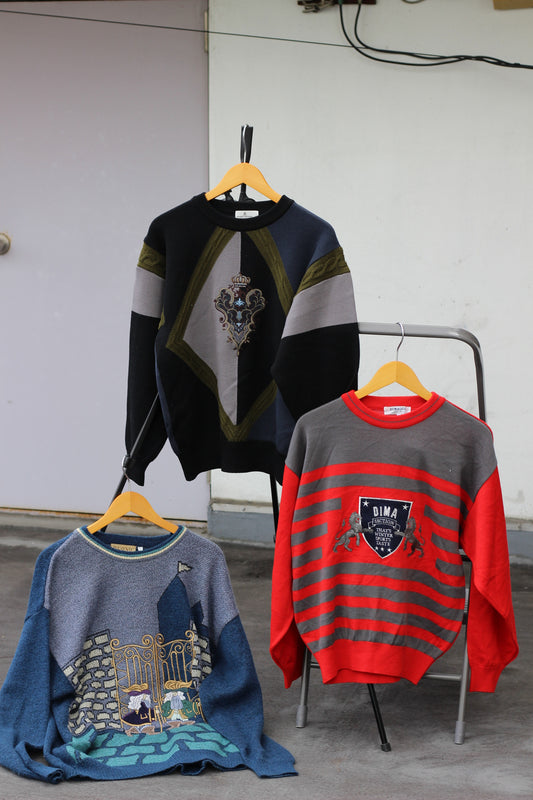Vintage Men's Embroidered Knitwear x8点
