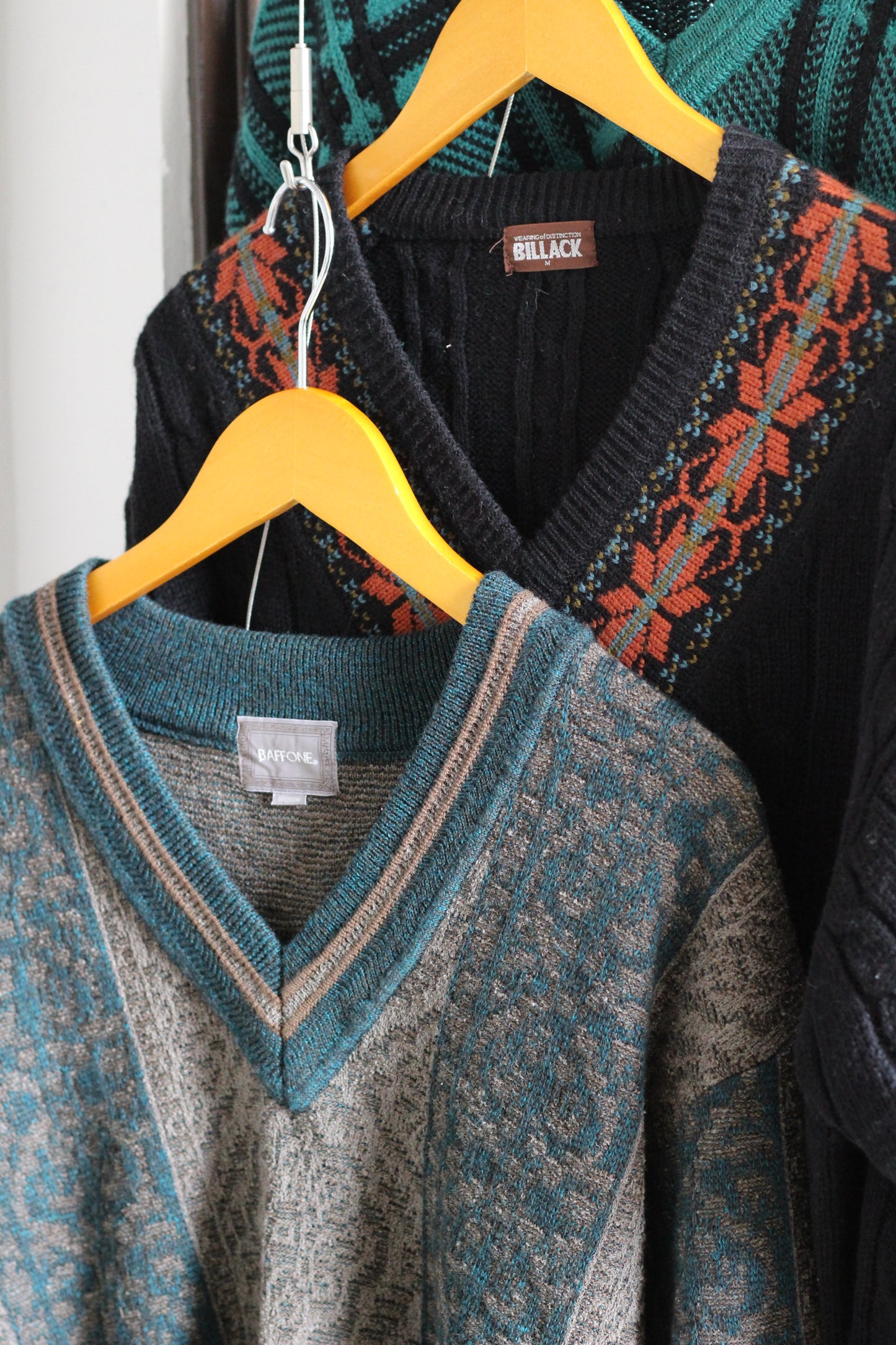 Vintage Design V-Neck Knit x5点