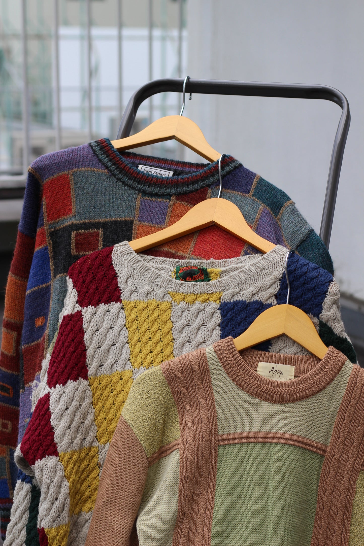 Vintage Men's Square Design Knit x7点