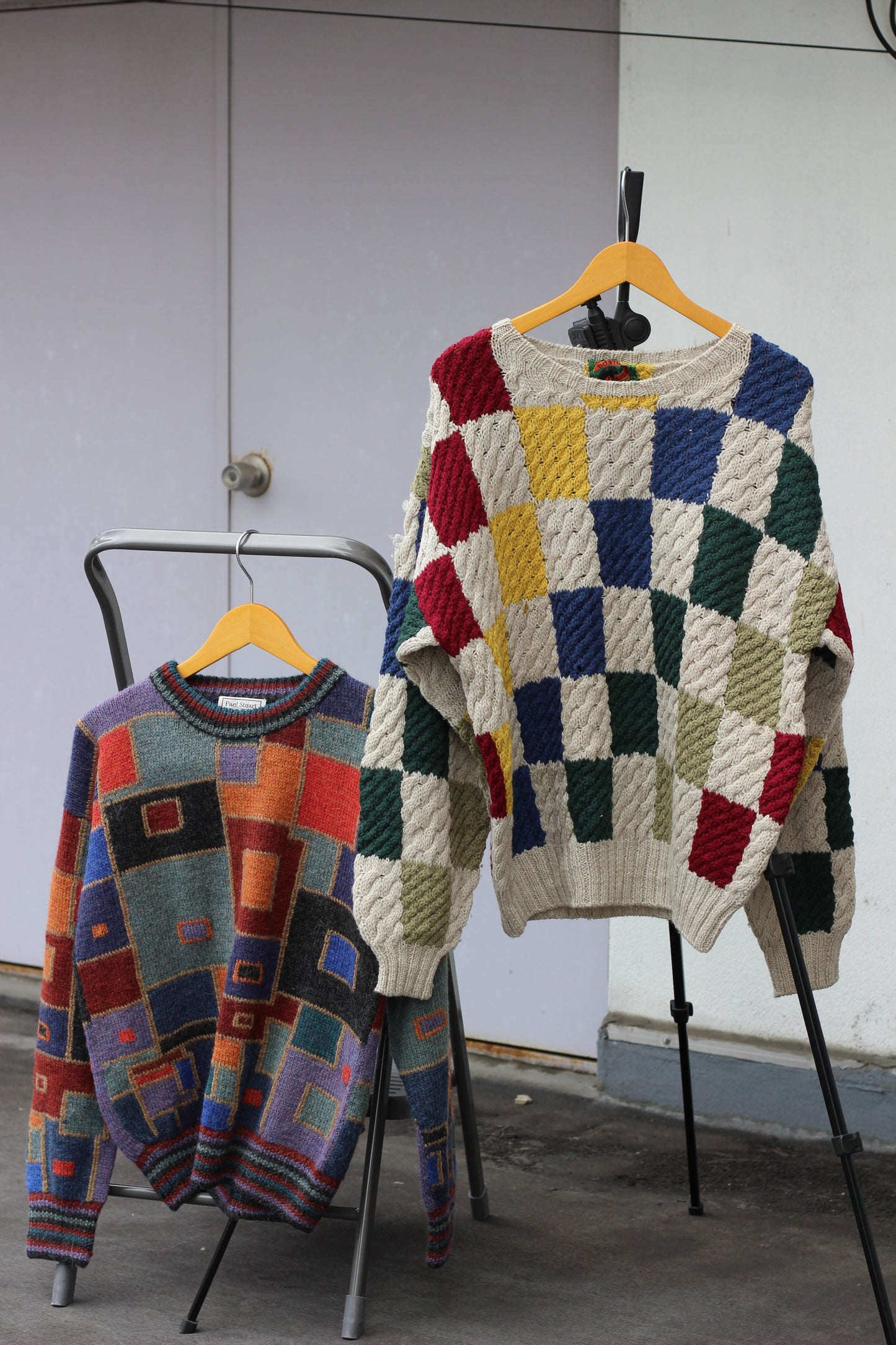 Vintage Men's Square Design Knit x7点