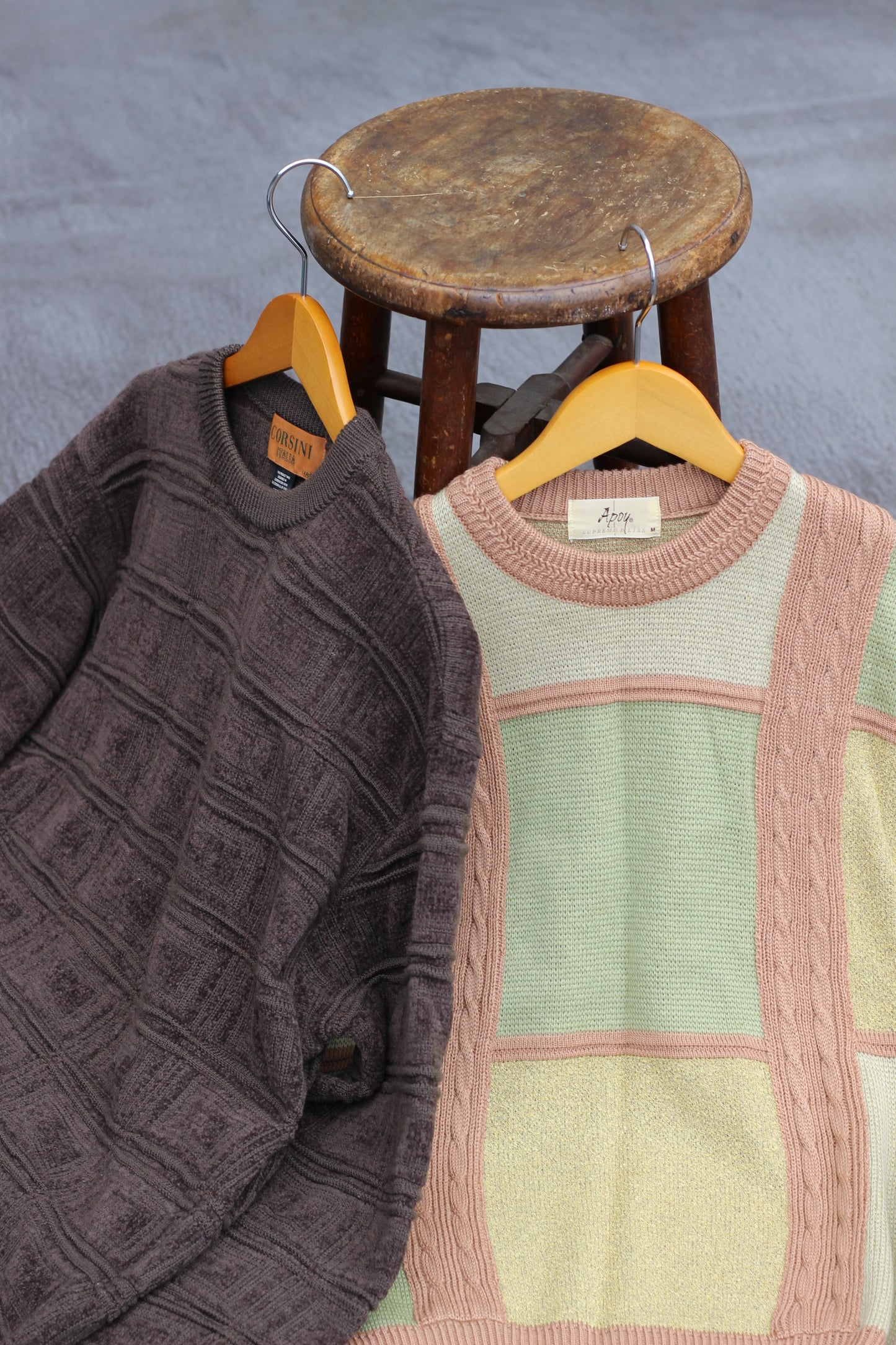 Vintage Men's Square Design Knit x7点