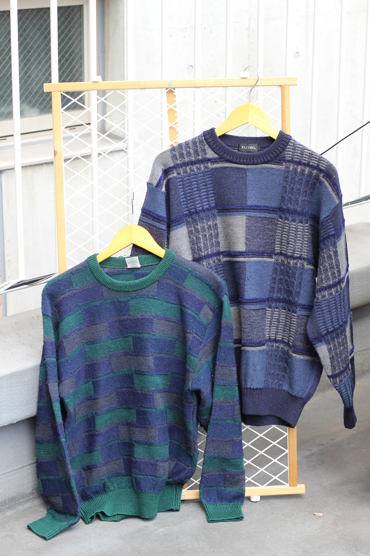 Vintage Men's Square Design Knit x7点