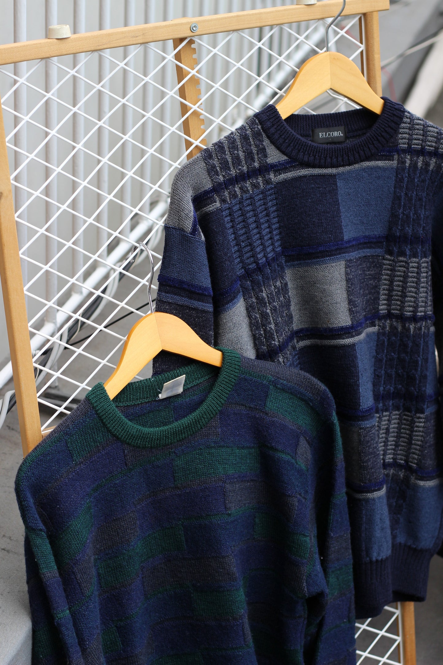 Vintage Men's Square Design Knit x7点