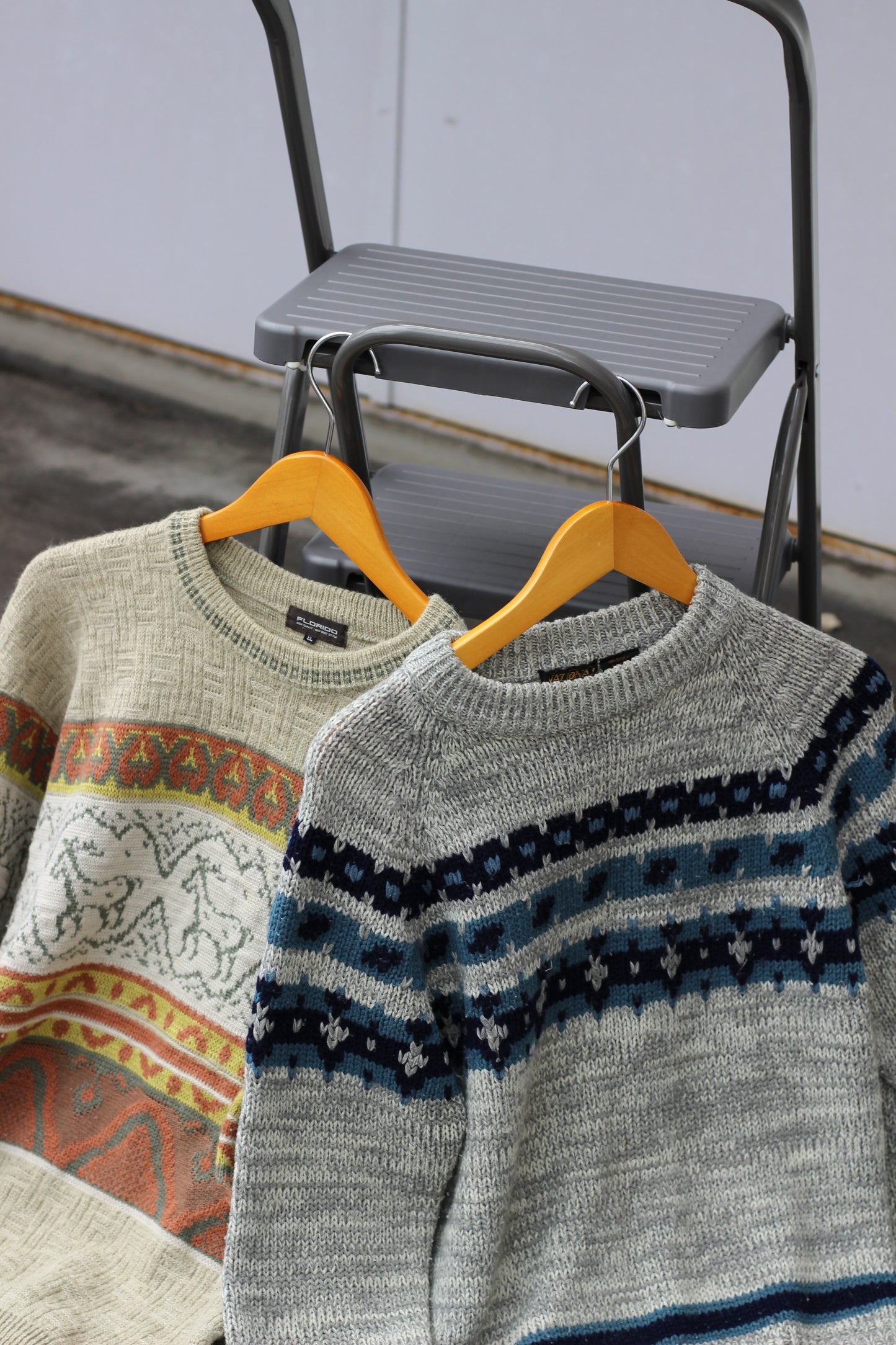 Vintage Men's Fair Isle Design Knitwear x7点