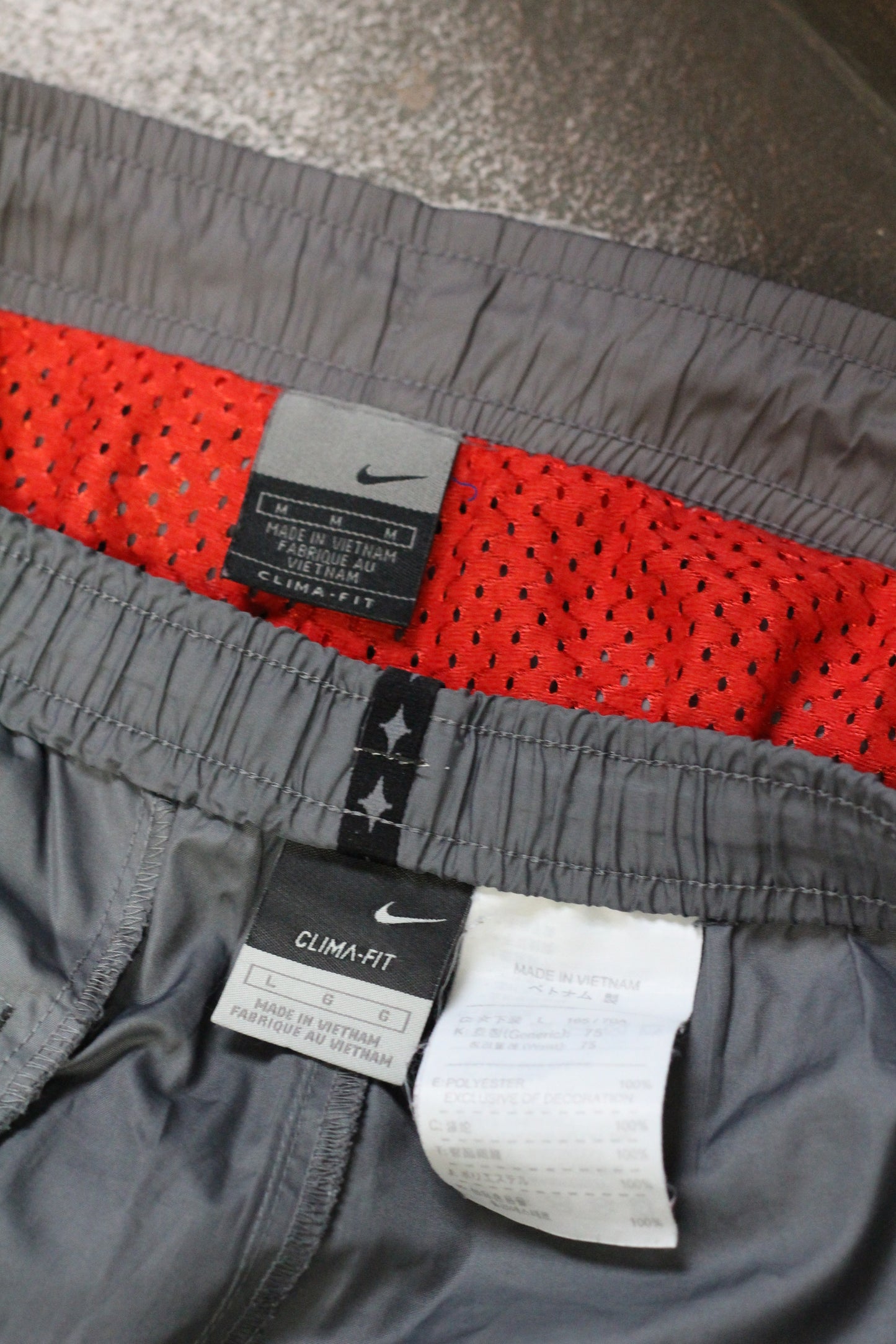 00's NIKE Y2K Style Tech Pants x2点