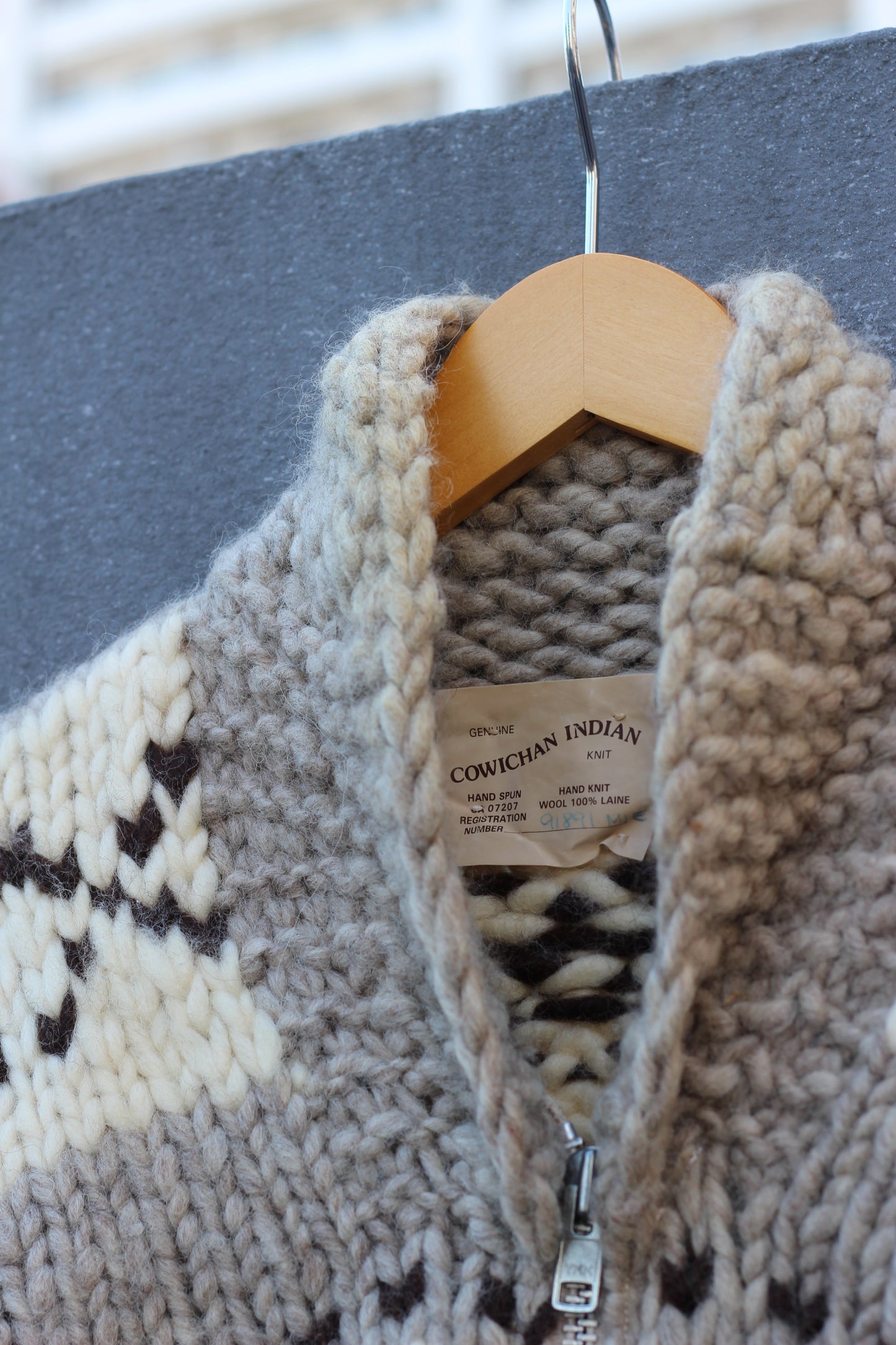 Made In Canada Vintage Cowichan Thunderbird Pattern Zip-Up Sweater set x4点