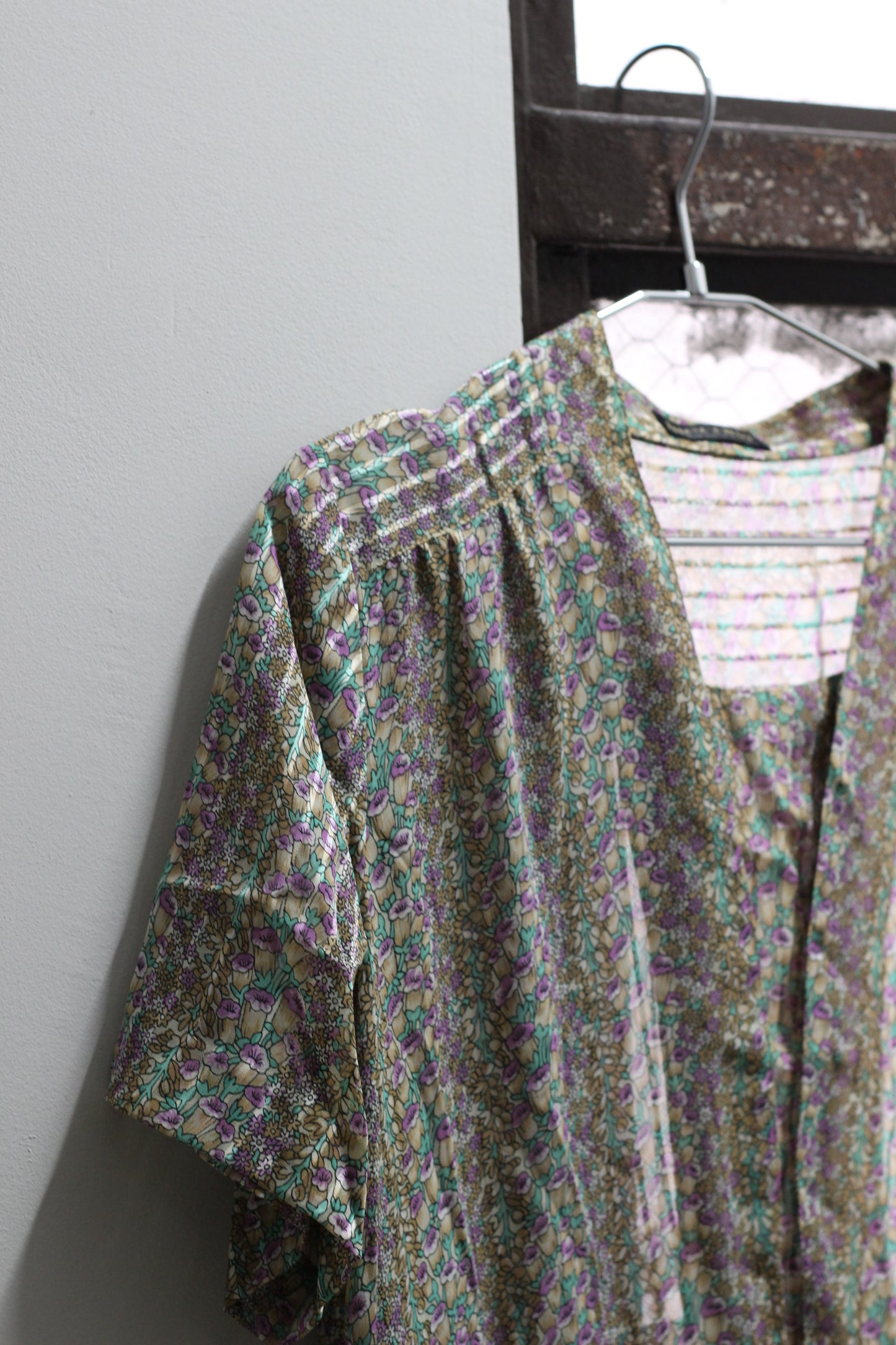 Vintage Floral Short Sleeve One-Piece x4点