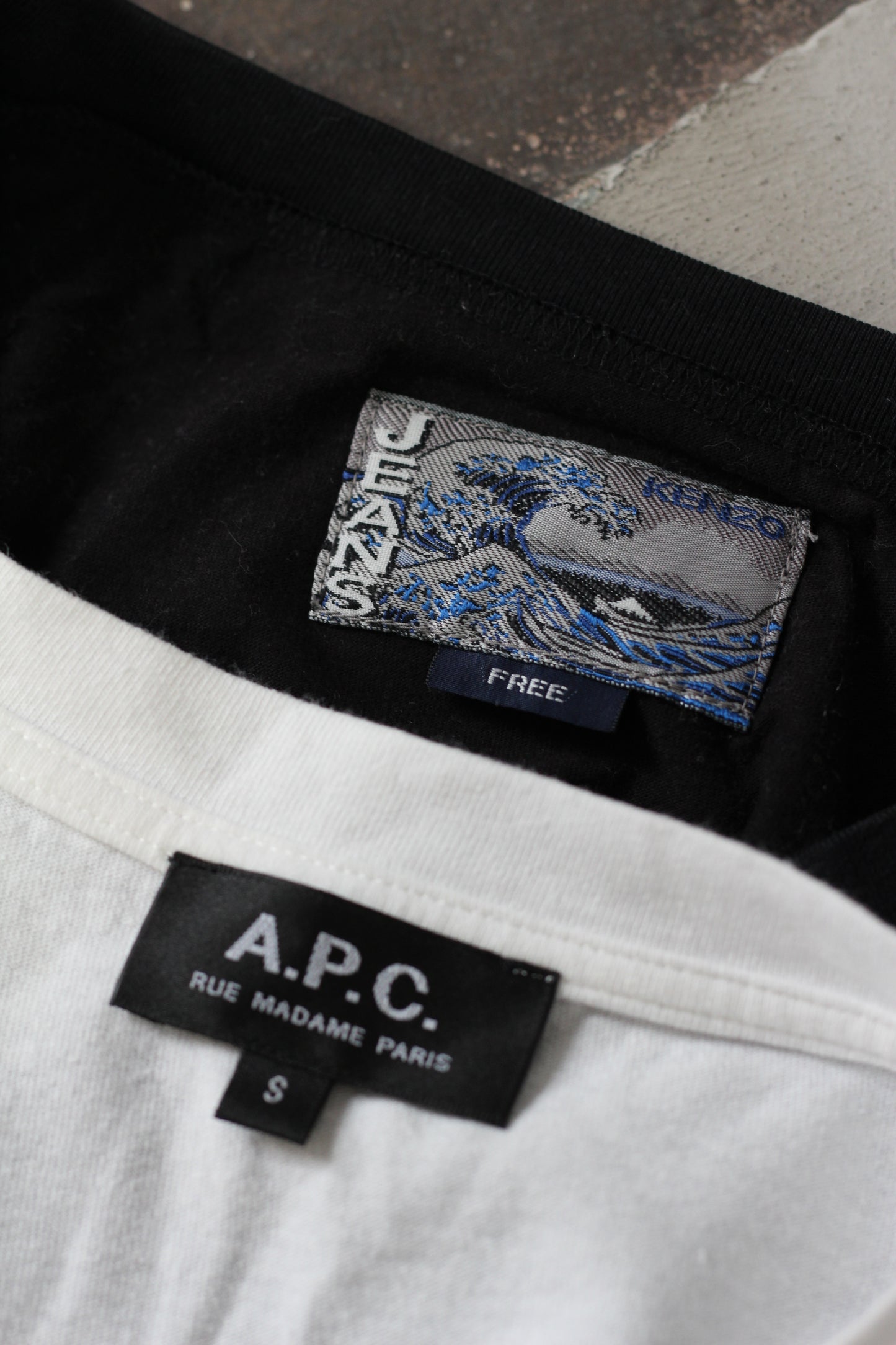 KENZO & A.P.C. Brand Logo T-Shirt x2点