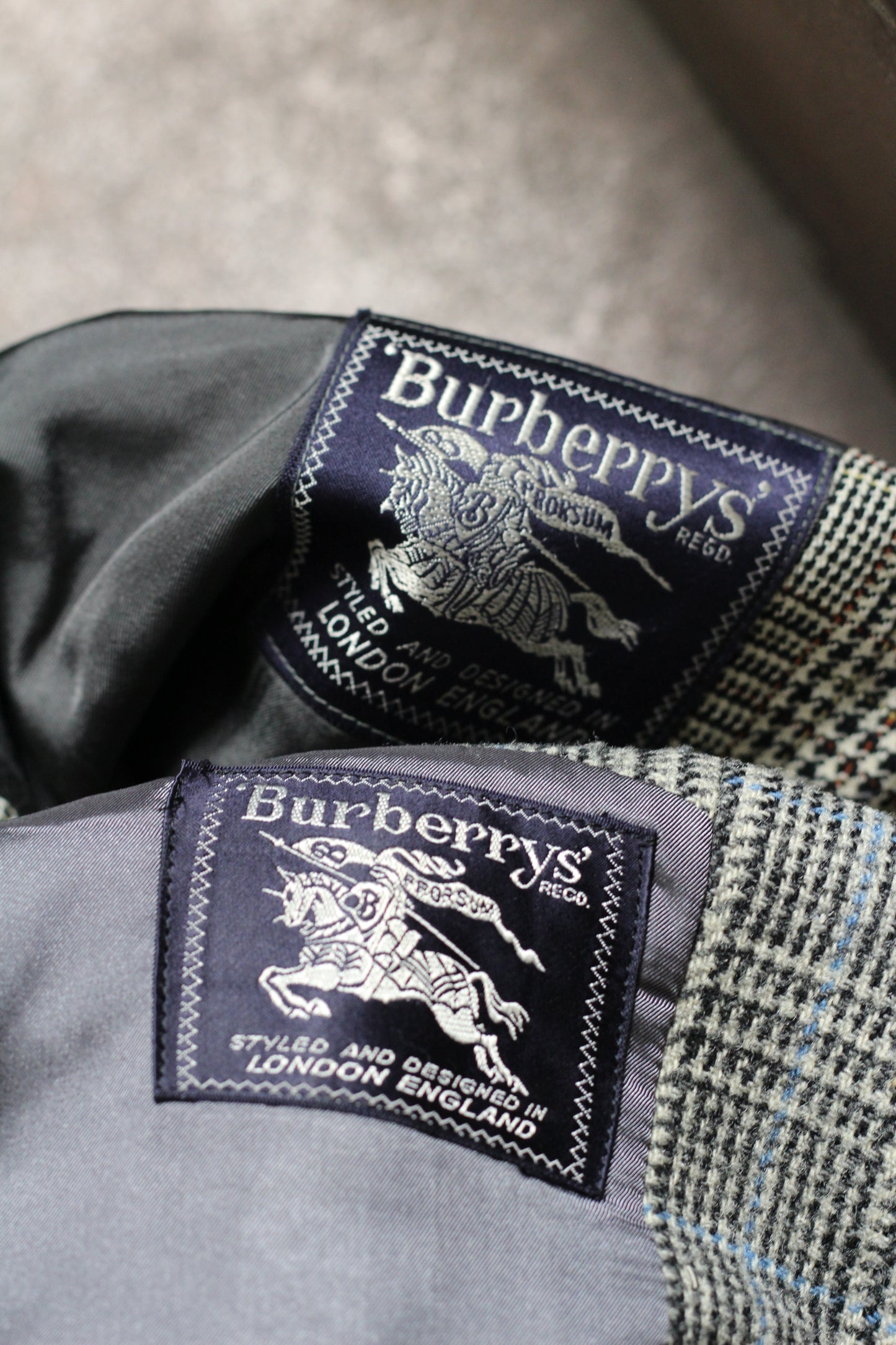 Men's Old Burberrys Check Tailored Jacket x2点