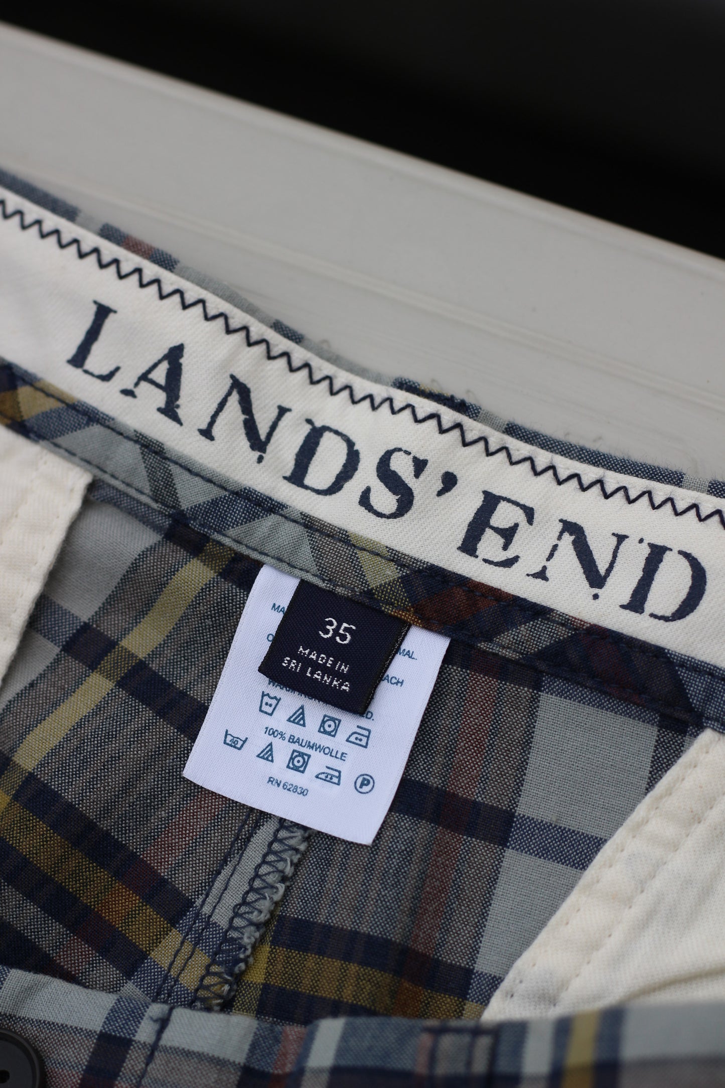 LANDS' END Check Shorts x4点