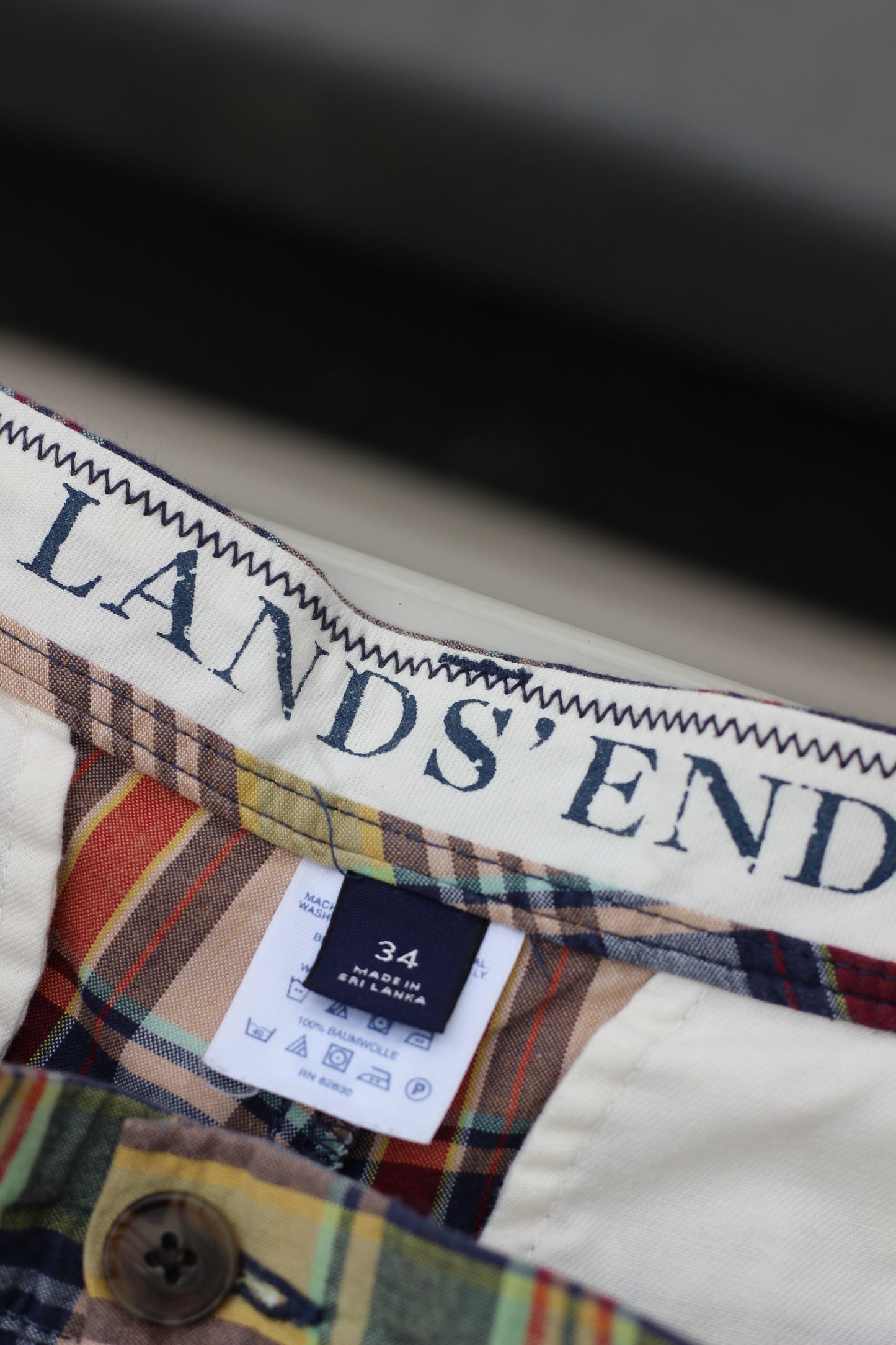 LANDS' END Check Shorts x4点