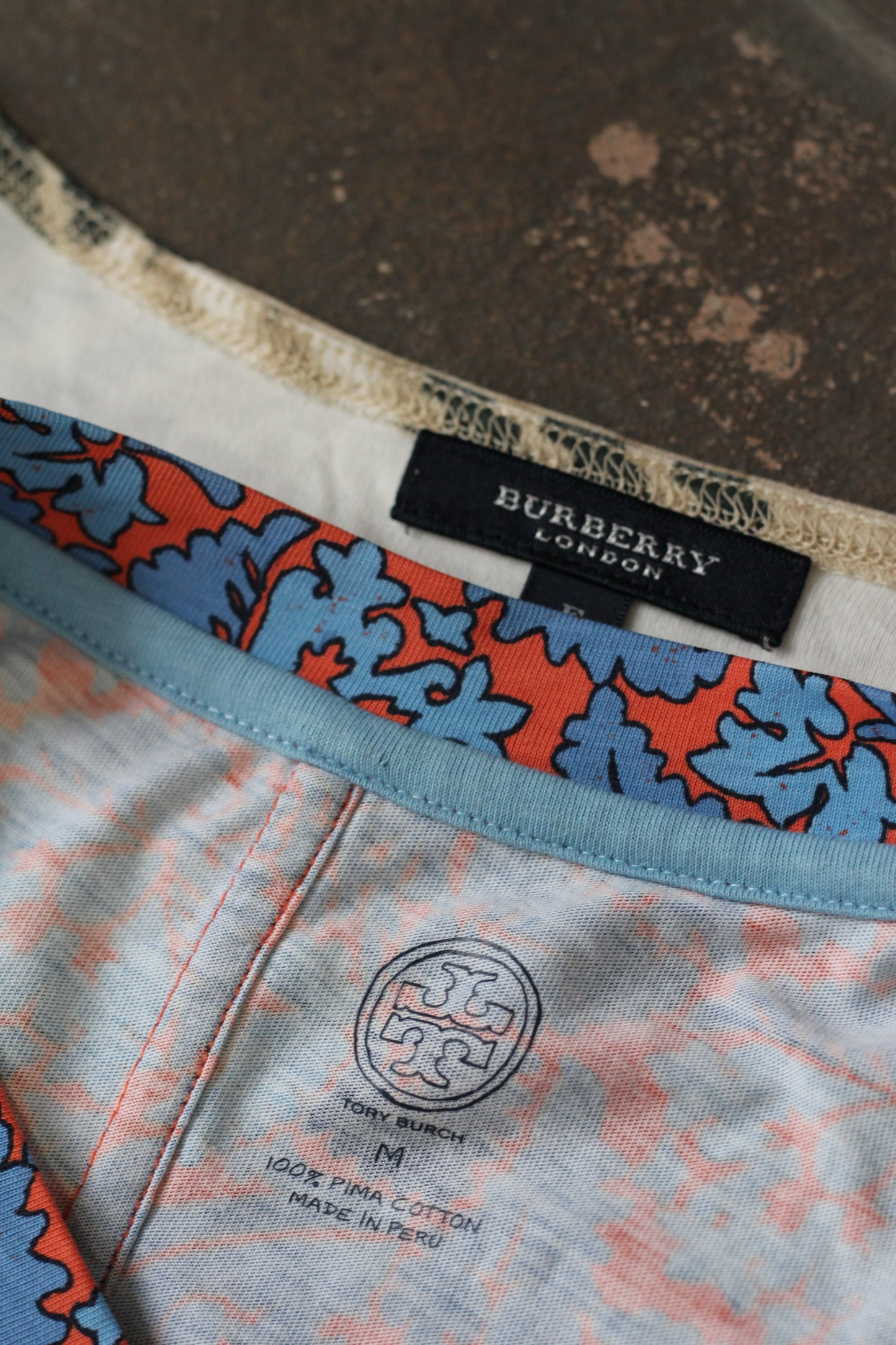 Tory Burch & Burberry Print T-Shirt x2点