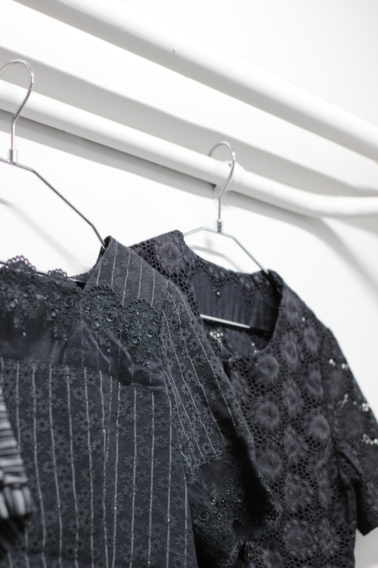 Vintage Black Design Short Sleeve Blouse x10点