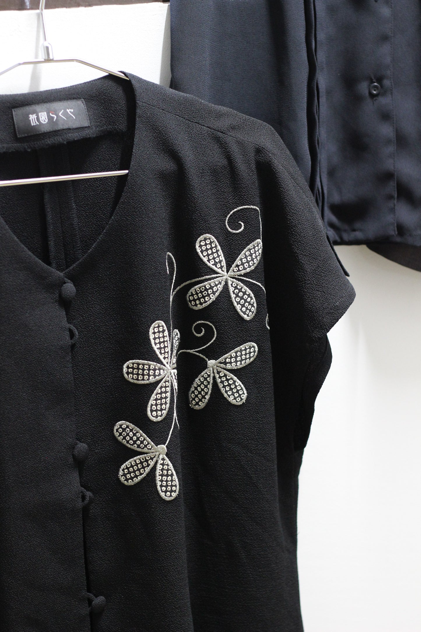 Vintage Black Design Short Sleeve Blouse x10点