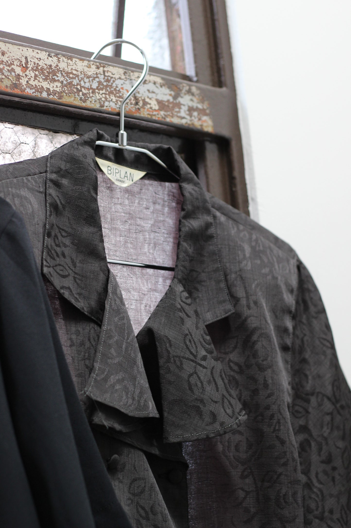 Vintage Black Design Short Sleeve Blouse x10点