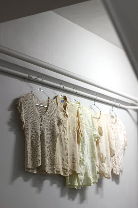 Vintage Nuance Design Short Sleeve Blouse x10点