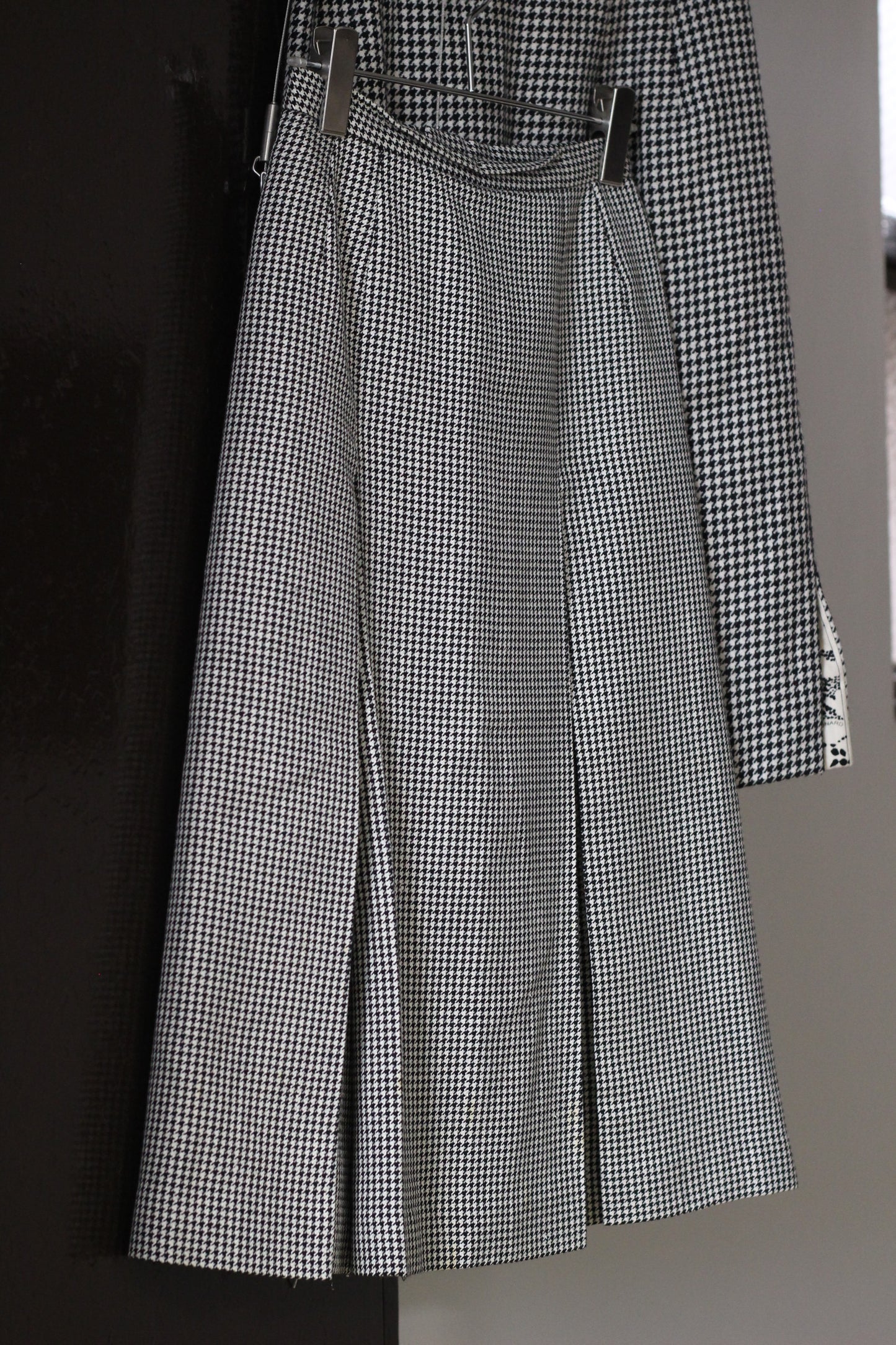 Vintage Houndstooth Wool Skirt x3点