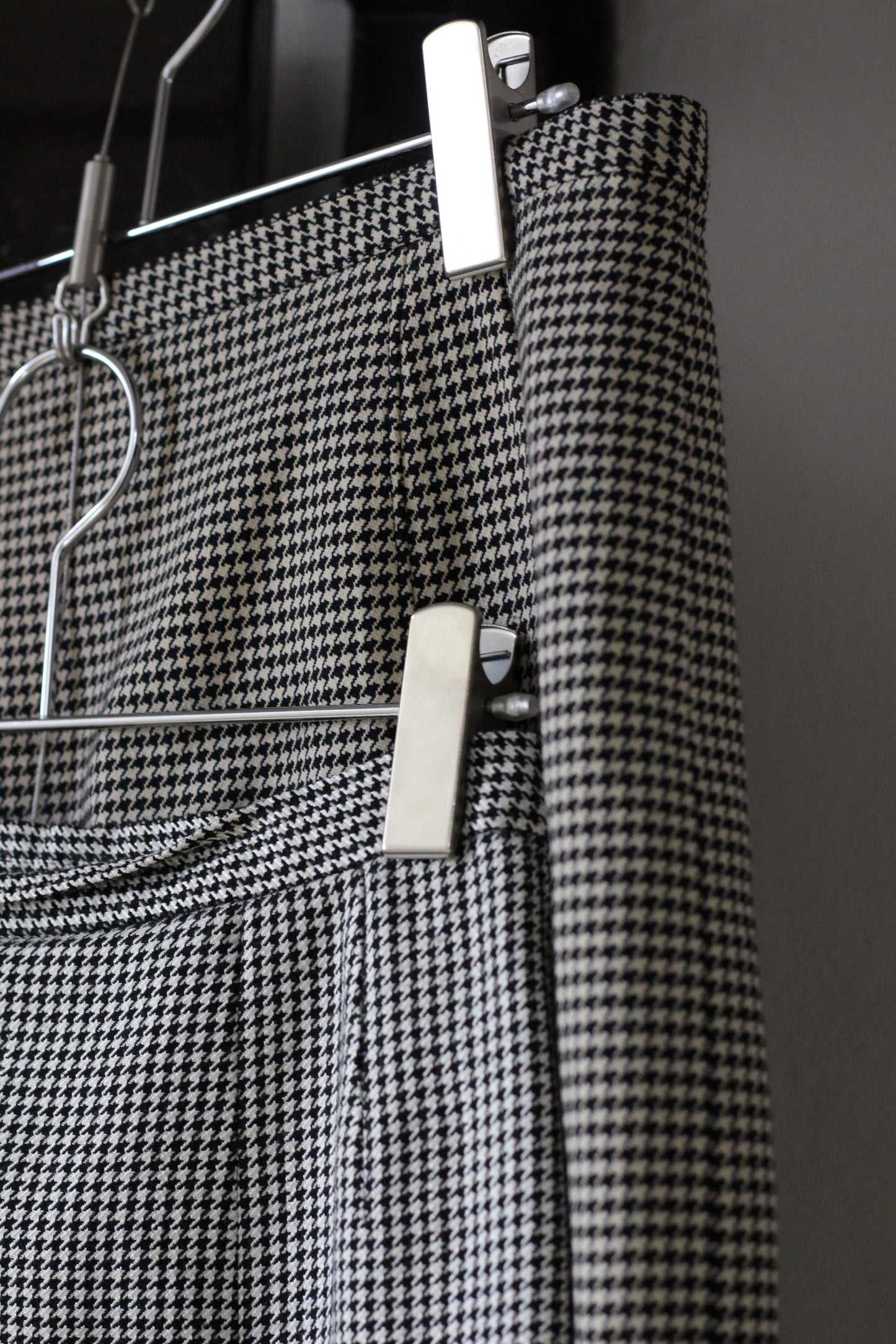 Vintage Houndstooth Wool Skirt x3点