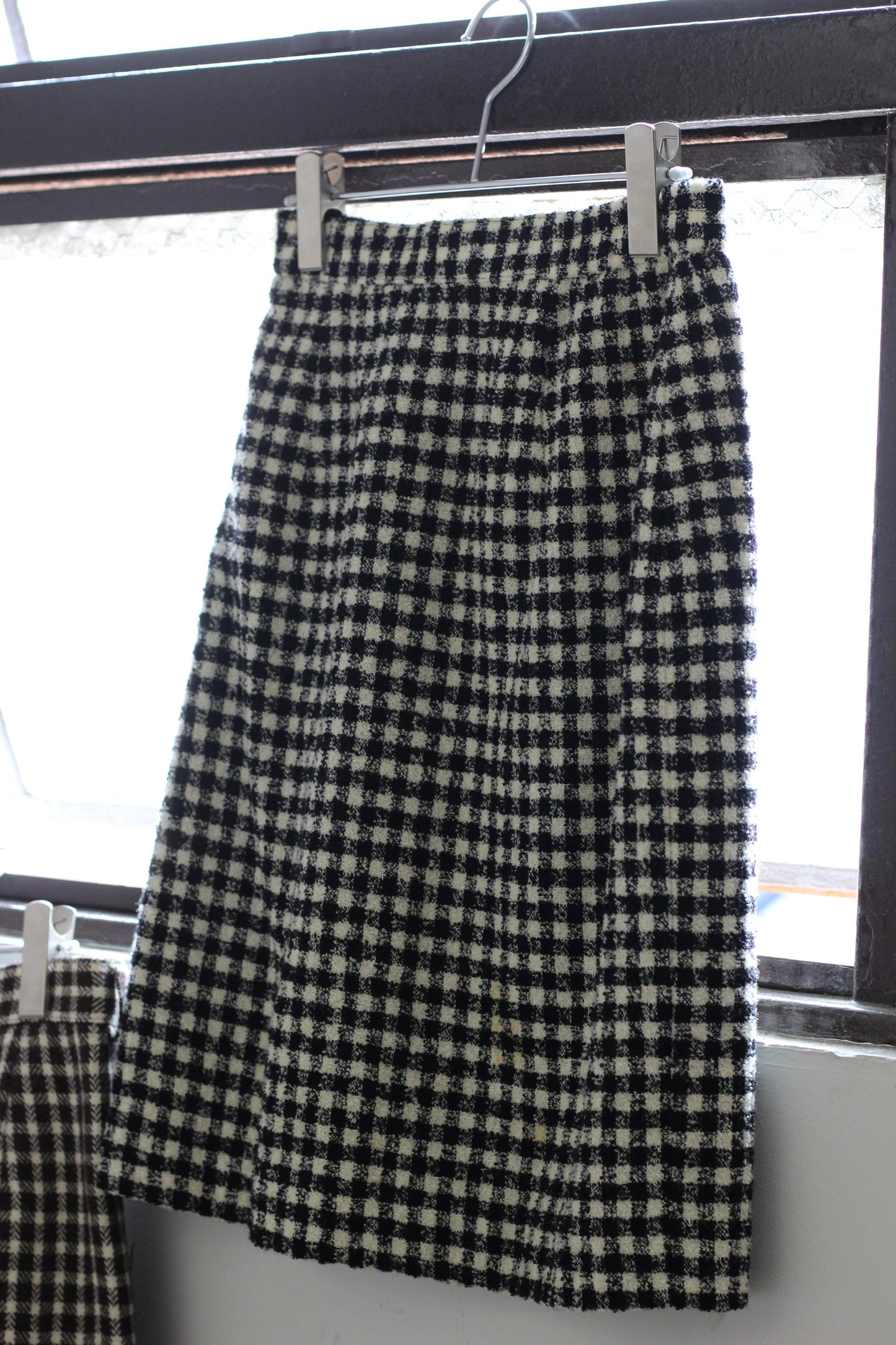 Vintage Check Wool Skirt x2点