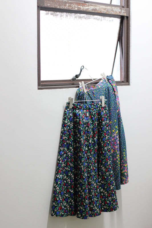 Vintage Retro Flower Skirt x2点