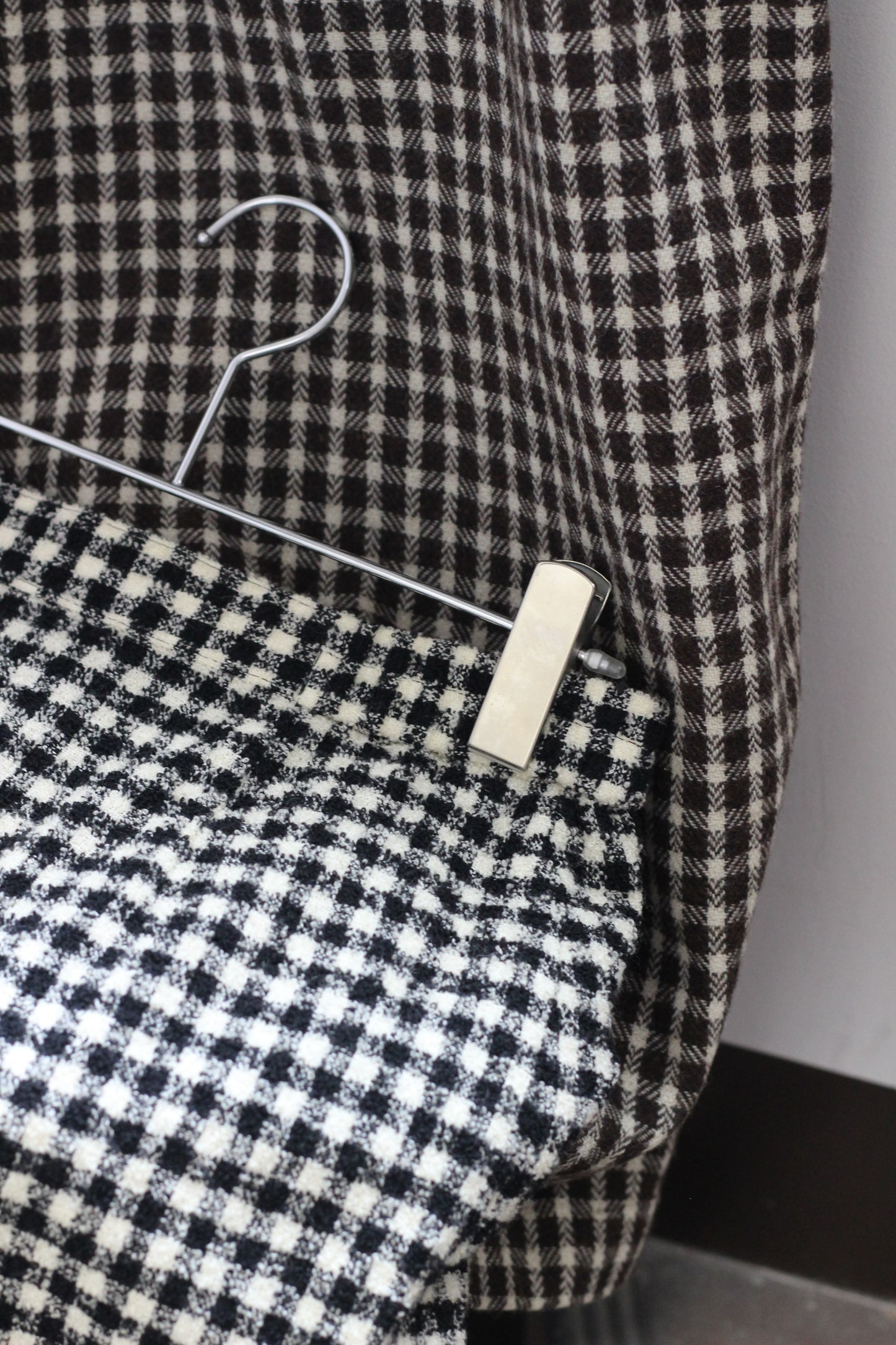 Vintage Check Wool Skirt x2点