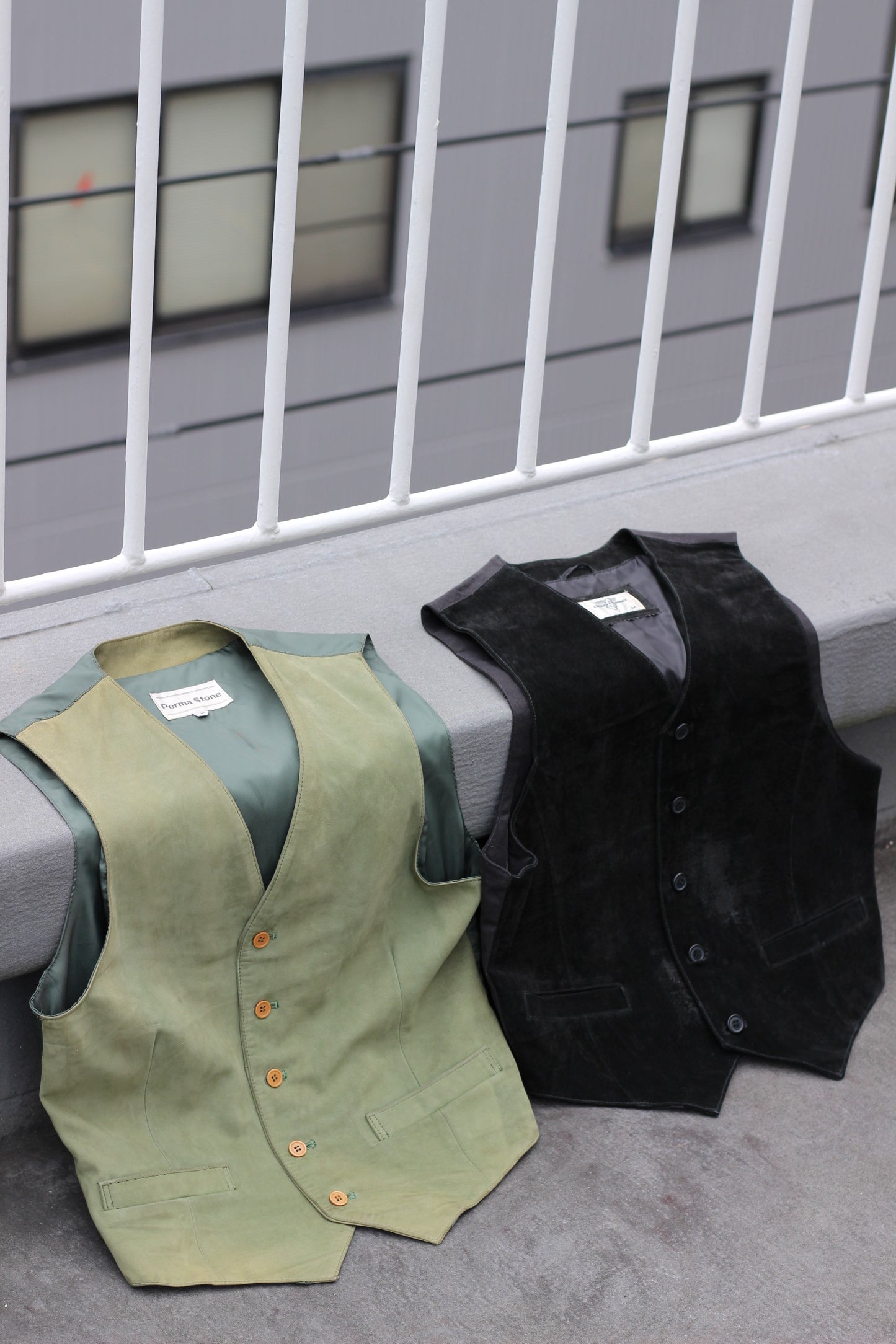 Men's Leather Vest x2点